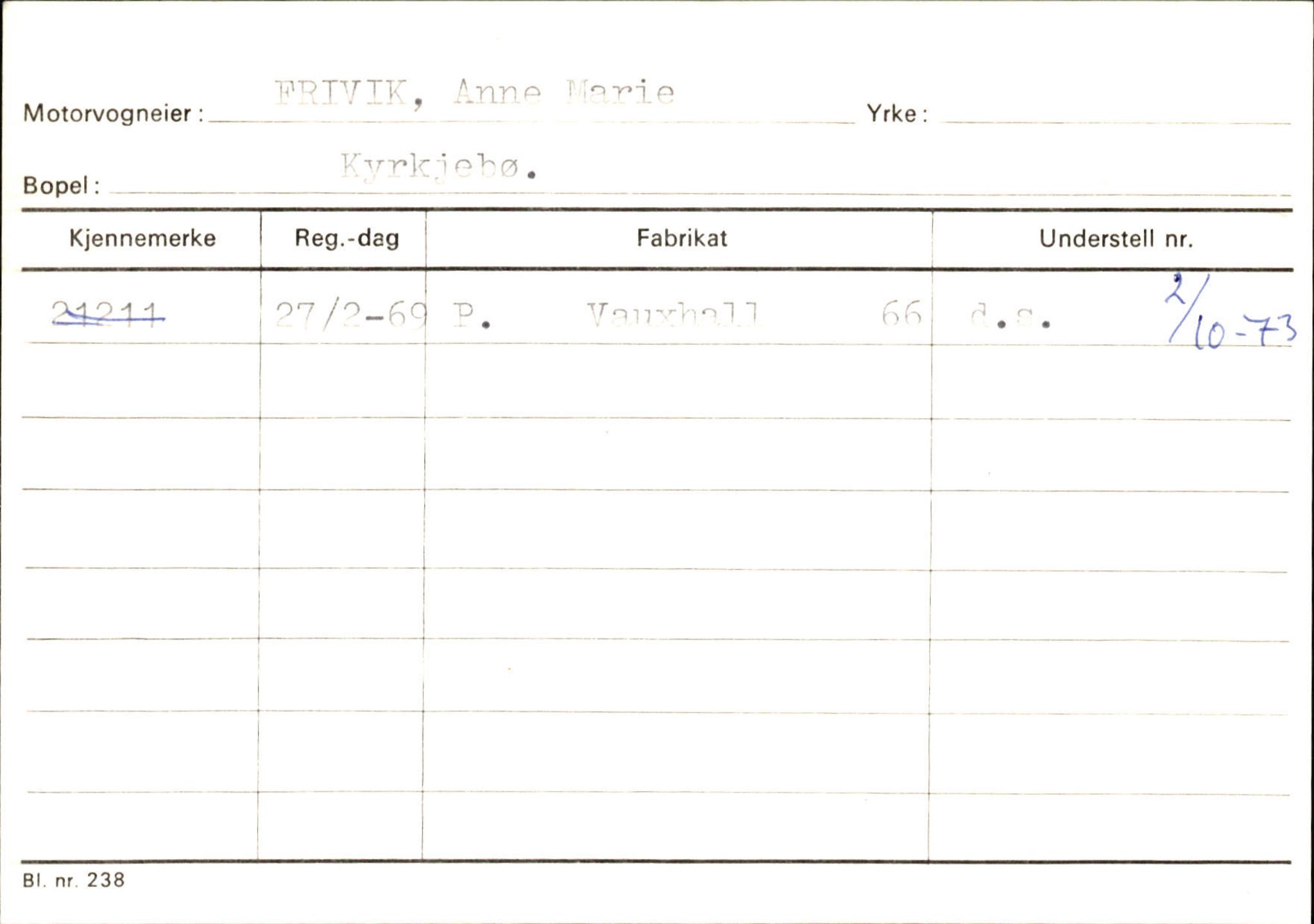 Statens vegvesen, Sogn og Fjordane vegkontor, SAB/A-5301/4/F/L0130: Eigarregister Eid T-Å. Høyanger A-O, 1945-1975, s. 1053