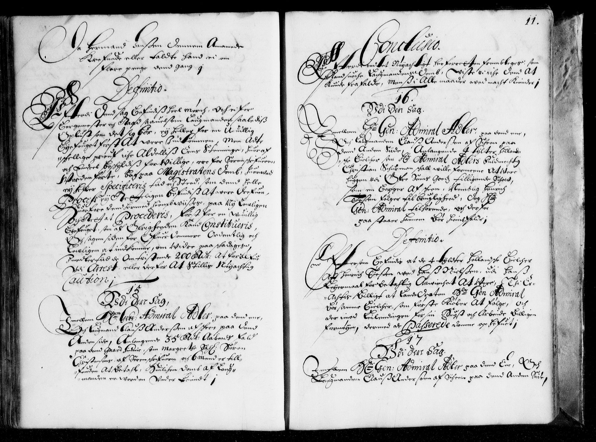 Overhoffretten 1667-1797, AV/RA-EA-2884/Aa/L0009: Avsiktsprotokoll, 1667-1672, s. 10b-11a