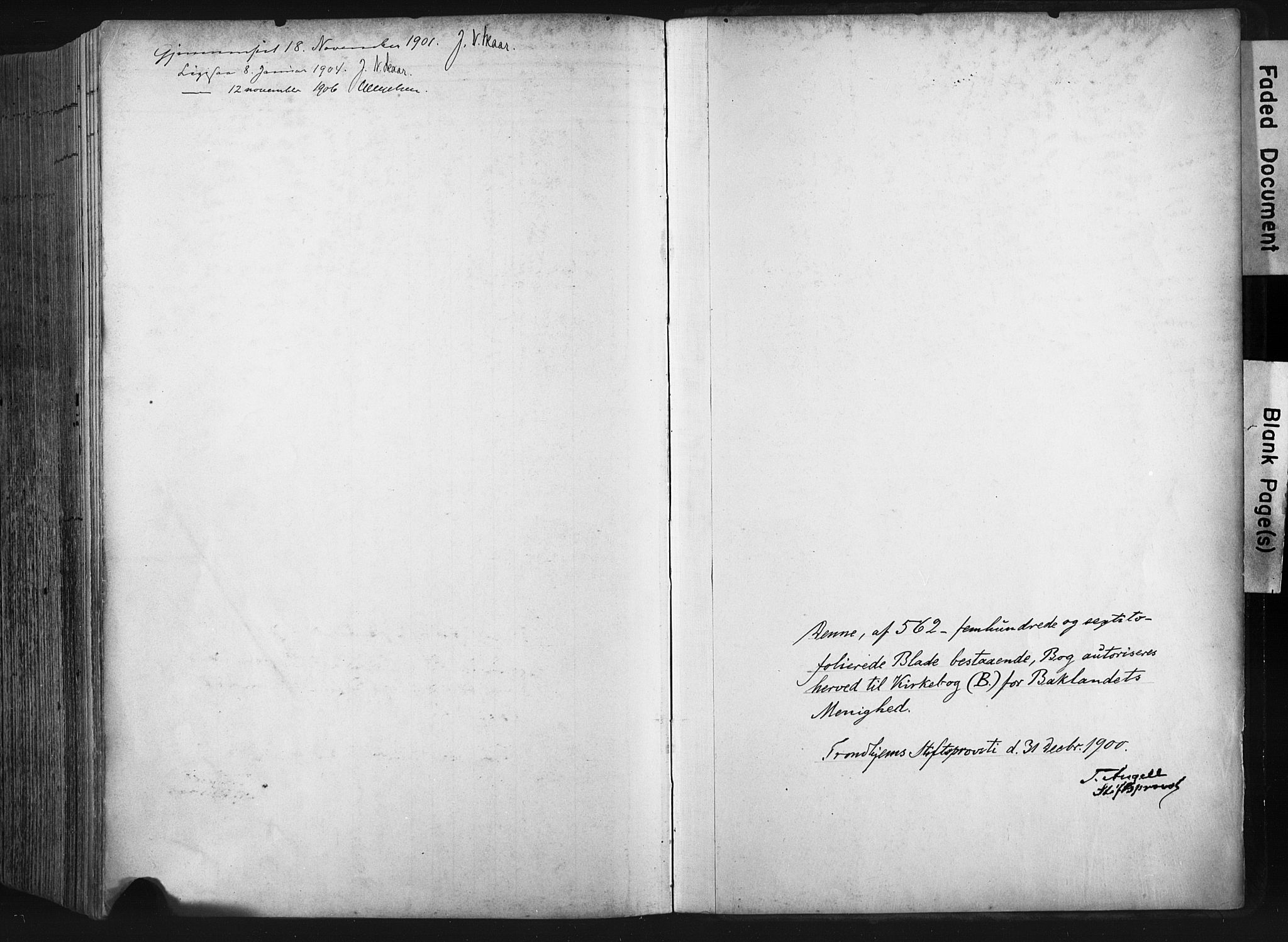 Ministerialprotokoller, klokkerbøker og fødselsregistre - Sør-Trøndelag, SAT/A-1456/604/L0201: Ministerialbok nr. 604A21, 1901-1911