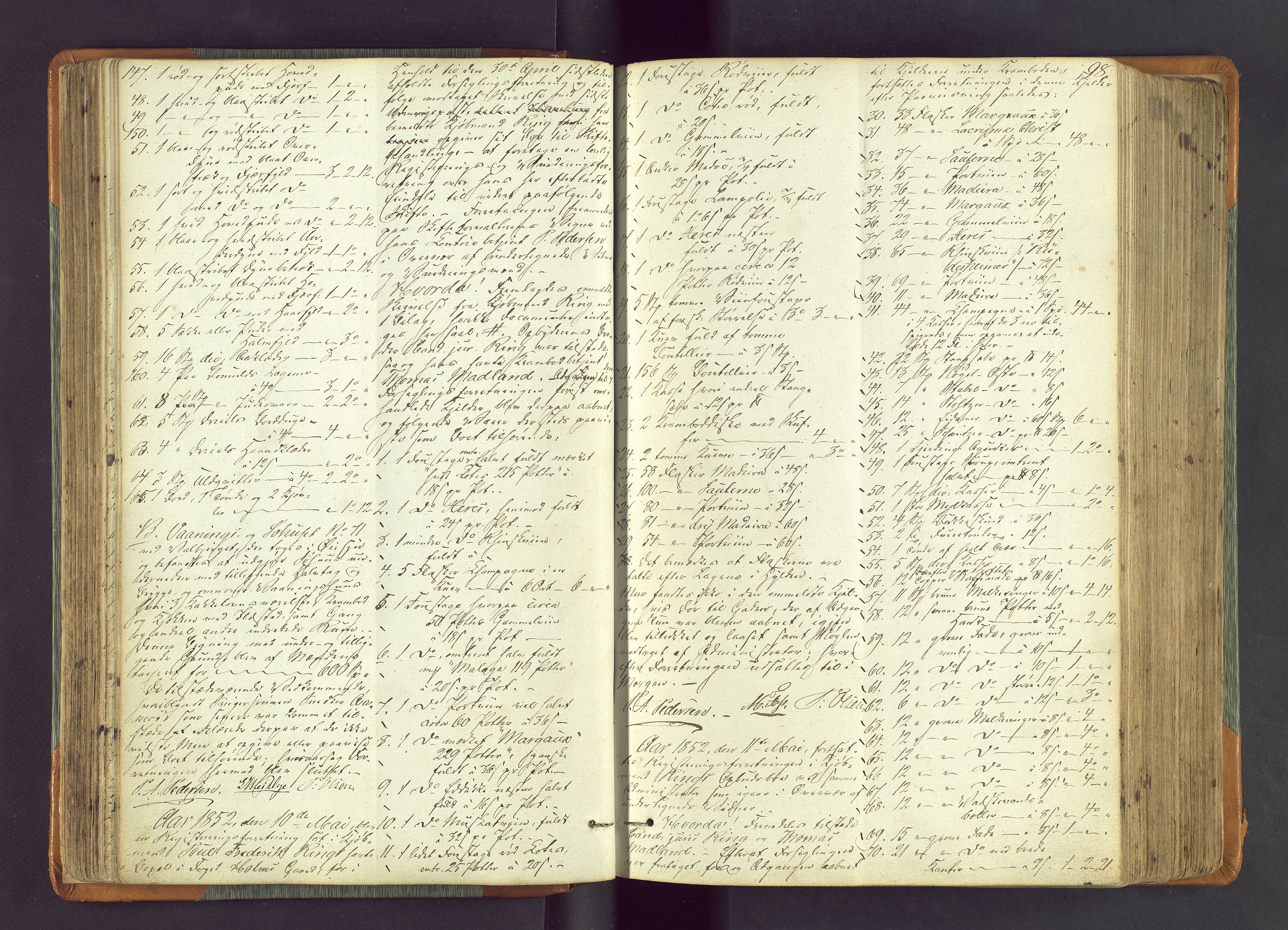 Stavanger byfogd, AV/SAST-A-101408/001/5/50/503BA/L0002: Registreringsprotokoll, 1846-1864, s. 98