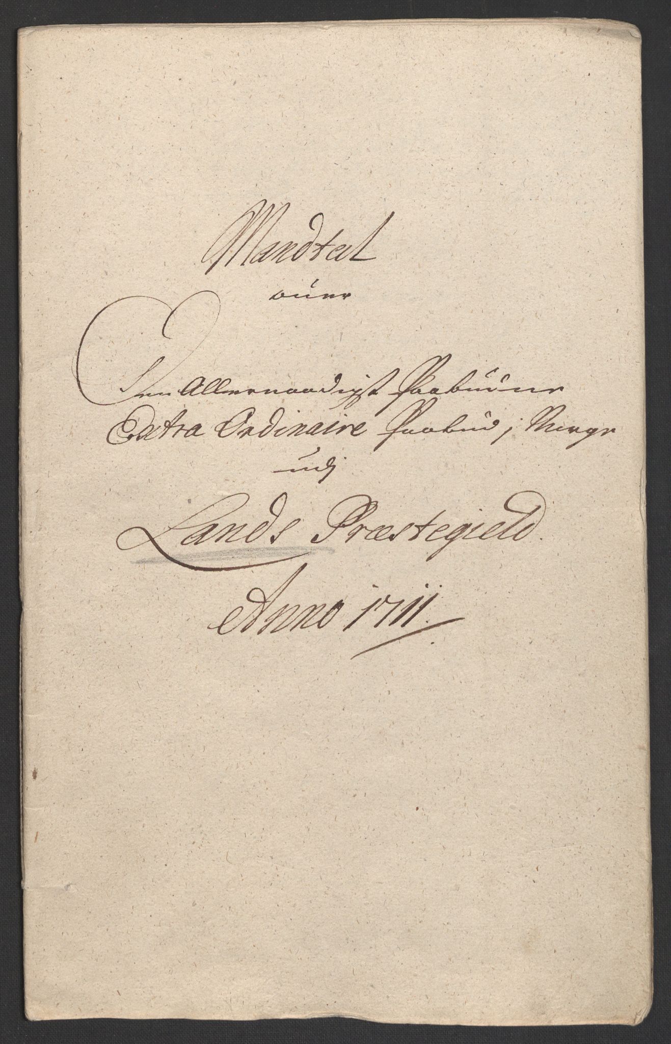 Rentekammeret inntil 1814, Reviderte regnskaper, Fogderegnskap, RA/EA-4092/R18/L1308: Fogderegnskap Hadeland, Toten og Valdres, 1711, s. 324
