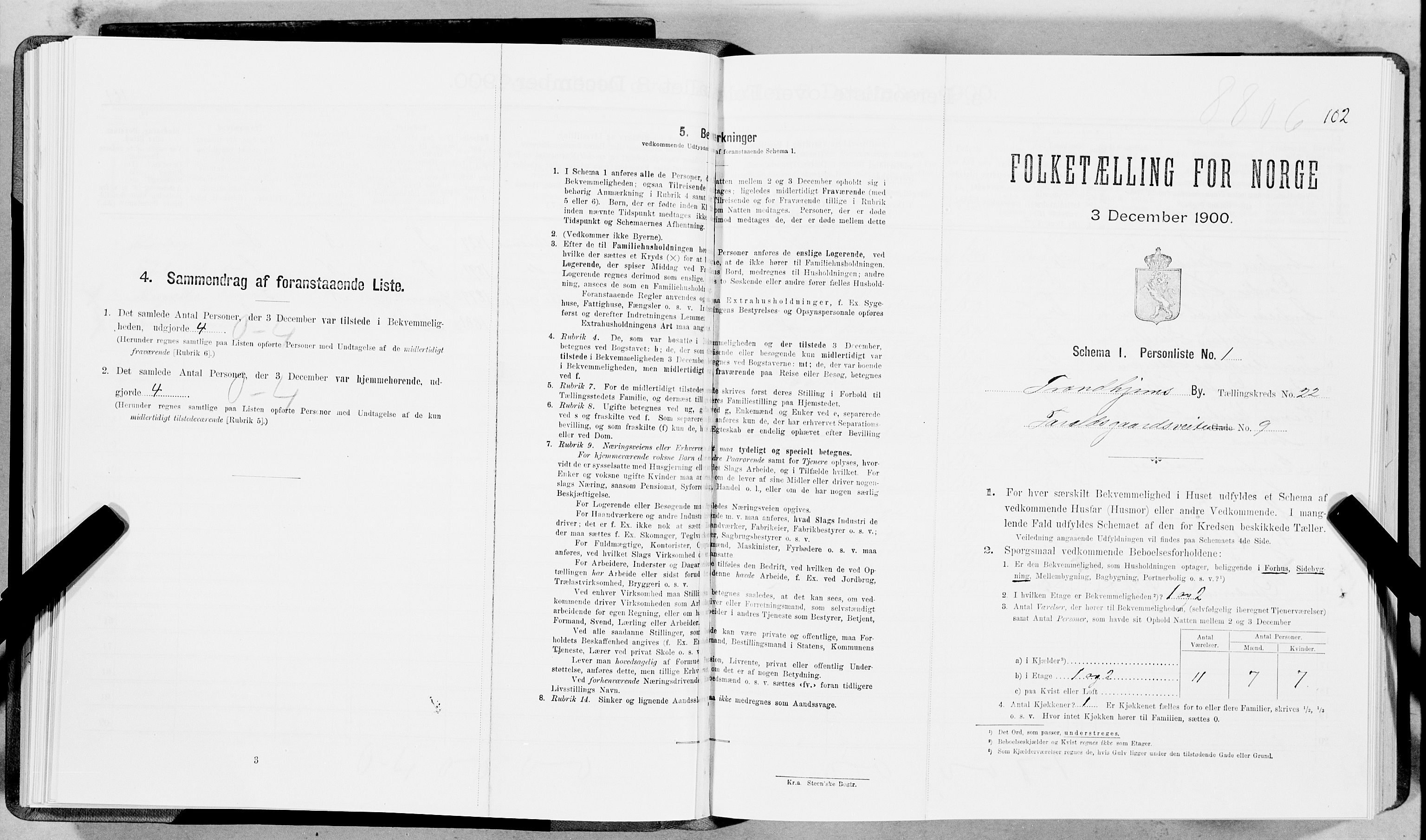 SAT, Folketelling 1900 for 1601 Trondheim kjøpstad, 1900, s. 3589