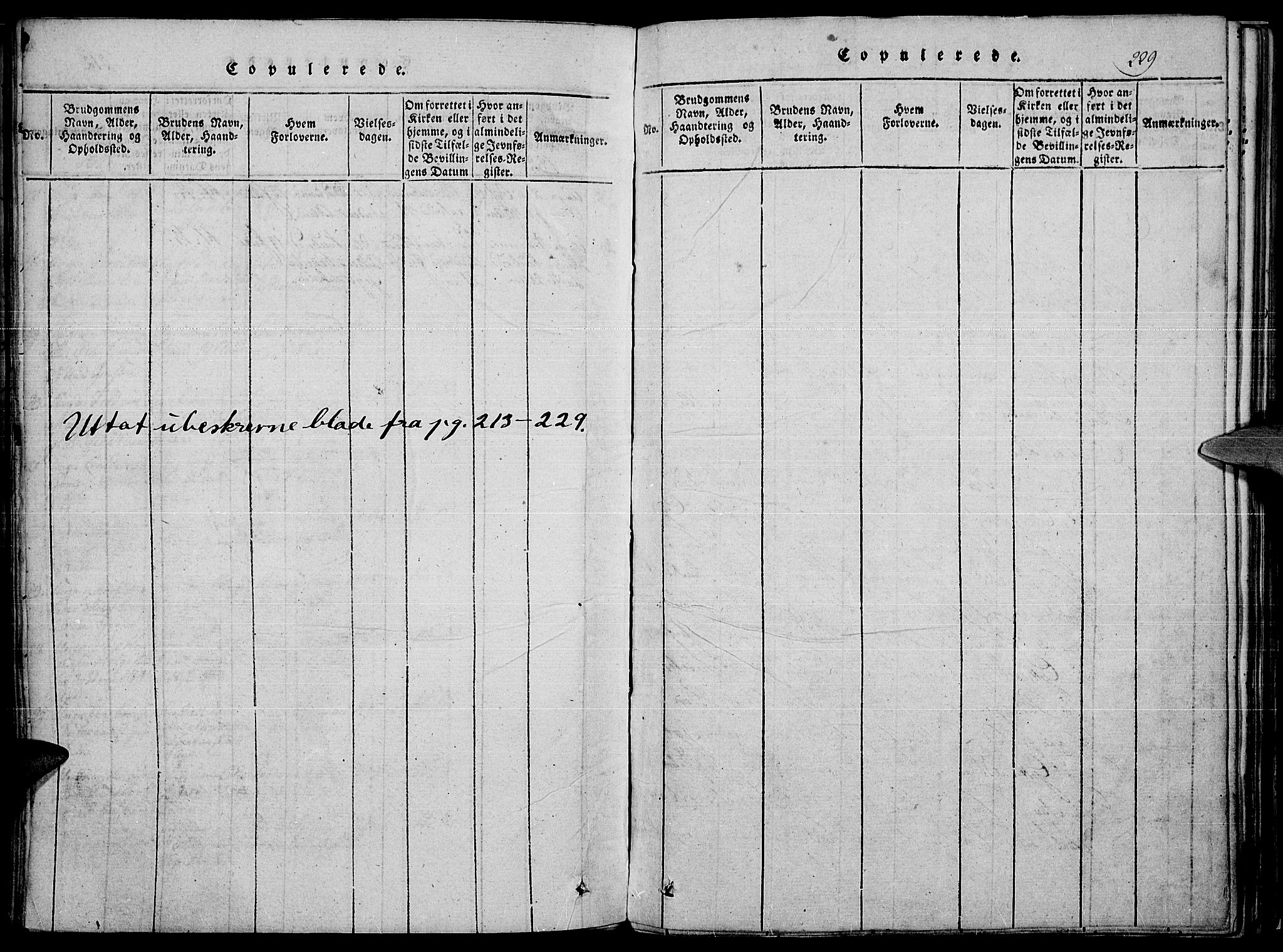 Toten prestekontor, SAH/PREST-102/H/Ha/Haa/L0010: Ministerialbok nr. 10, 1820-1828, s. 229