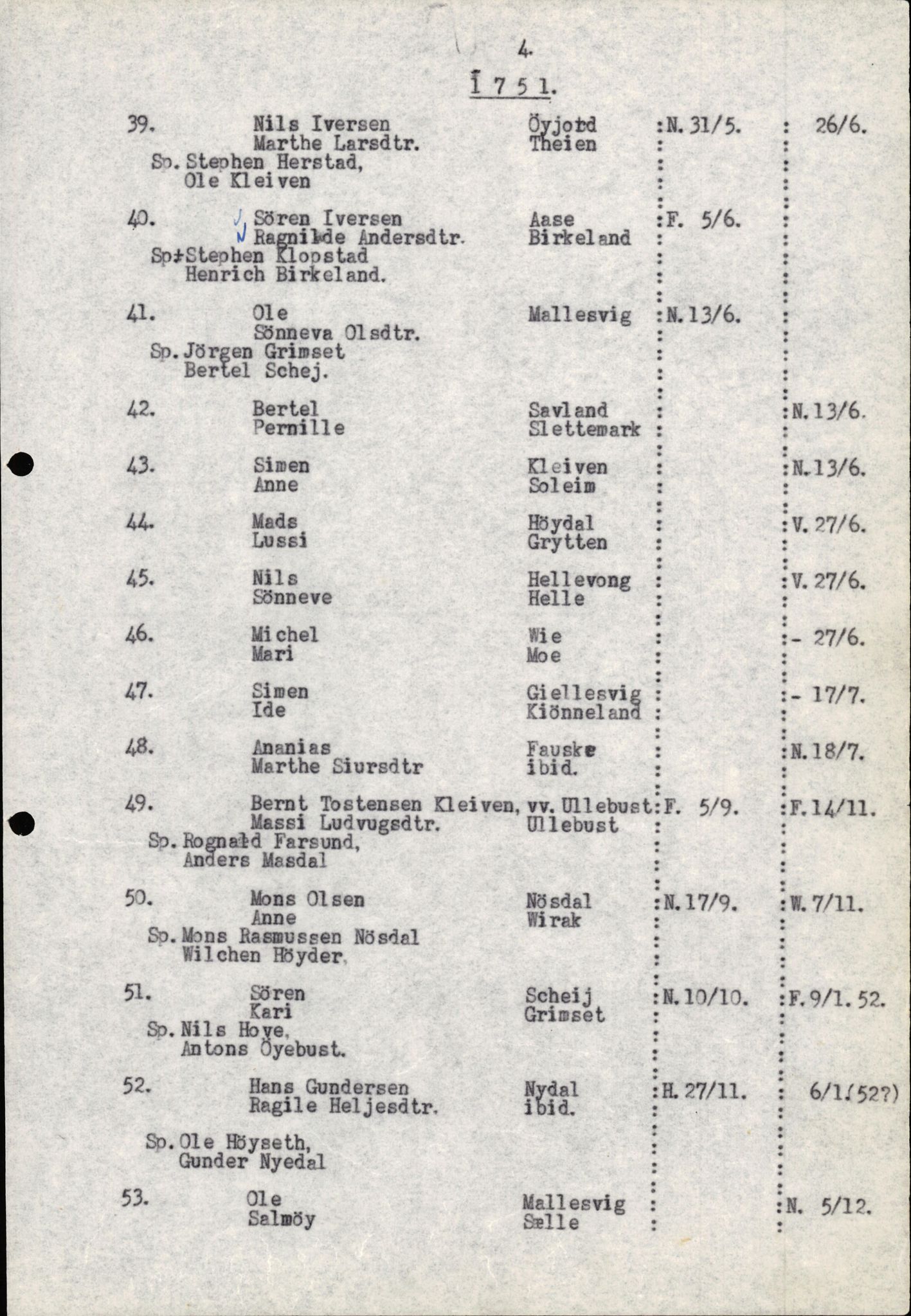 Samling av fulltekstavskrifter, SAB/FULLTEKST/B/14/0007: Førde sokneprestembete, ministerialbok nr. A 3, 1749-1764, s. 5