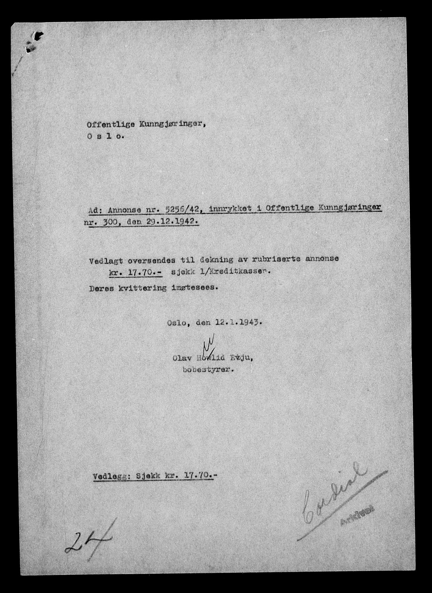 Justisdepartementet, Tilbakeføringskontoret for inndratte formuer, AV/RA-S-1564/H/Hc/Hcc/L0929: --, 1945-1947, s. 205