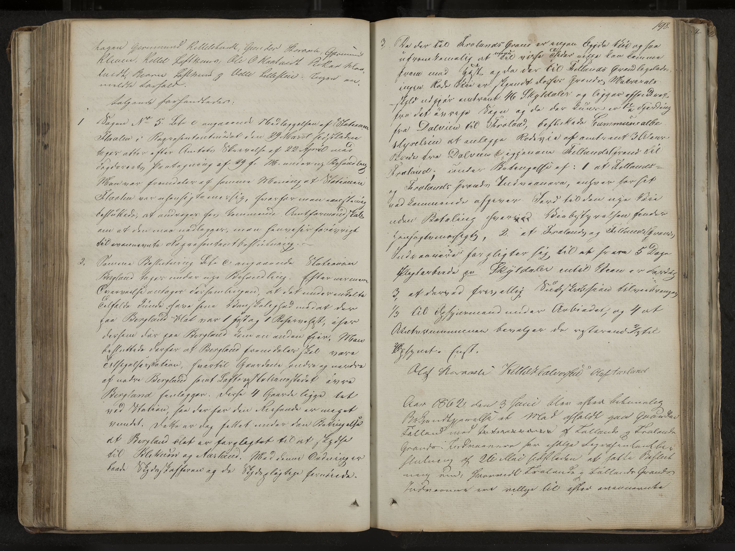 Mo formannskap og sentraladministrasjon, IKAK/0832021/A/L0001: Møtebok Mo og Skafså, 1837-1882, s. 198