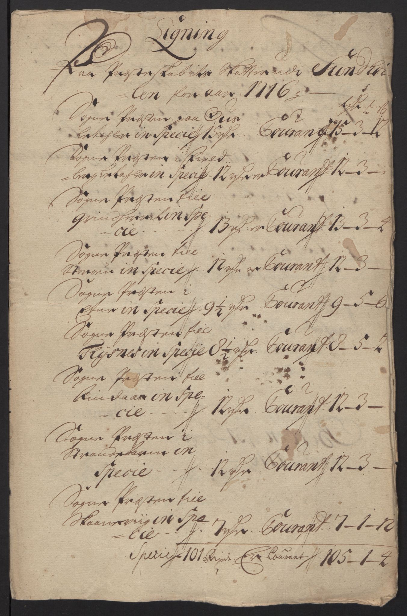 Rentekammeret inntil 1814, Reviderte regnskaper, Fogderegnskap, RA/EA-4092/R48/L2992: Fogderegnskap Sunnhordland og Hardanger, 1716, s. 45