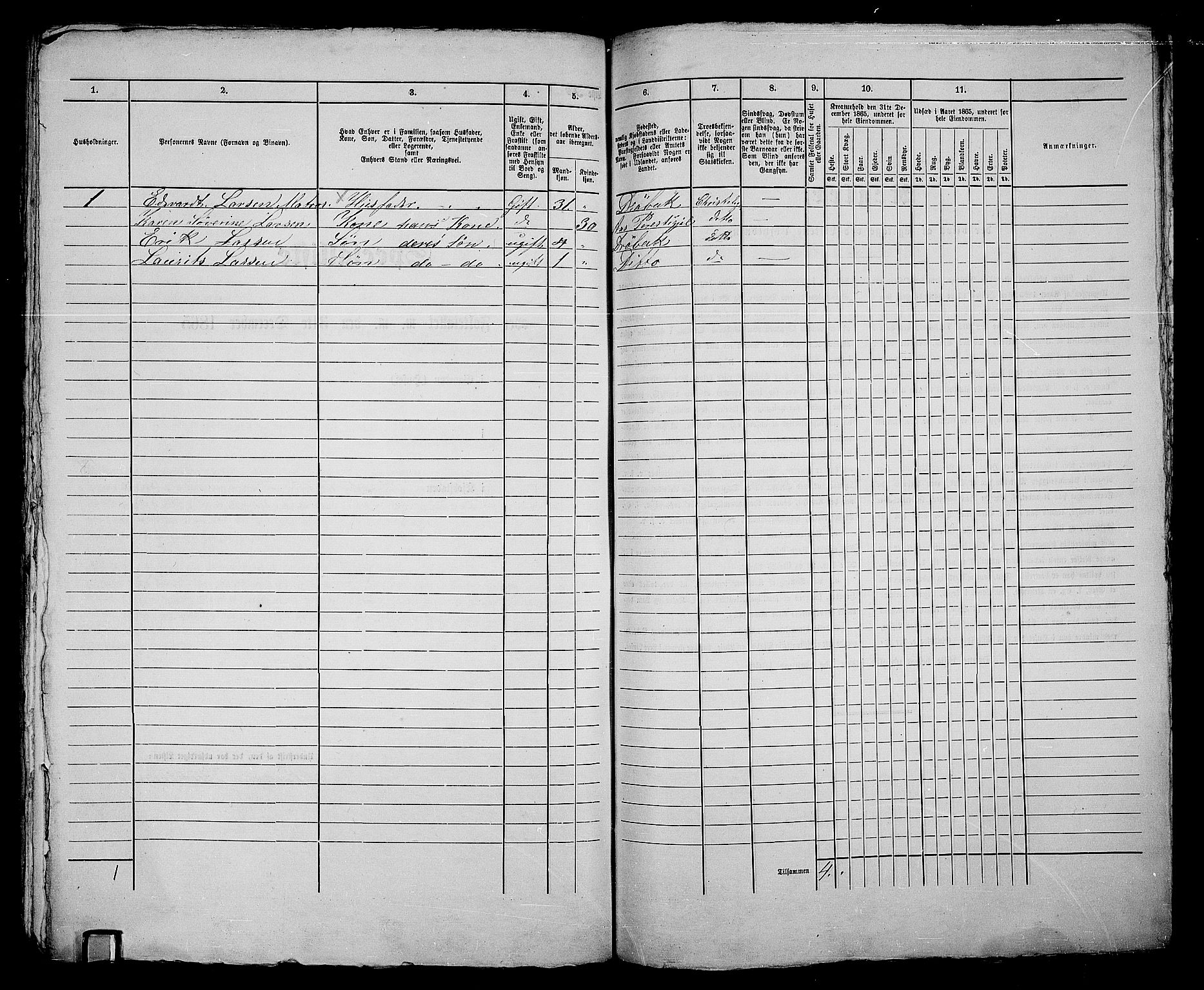 RA, Folketelling 1865 for 0203B Drøbak prestegjeld, Drøbak kjøpstad, 1865, s. 420