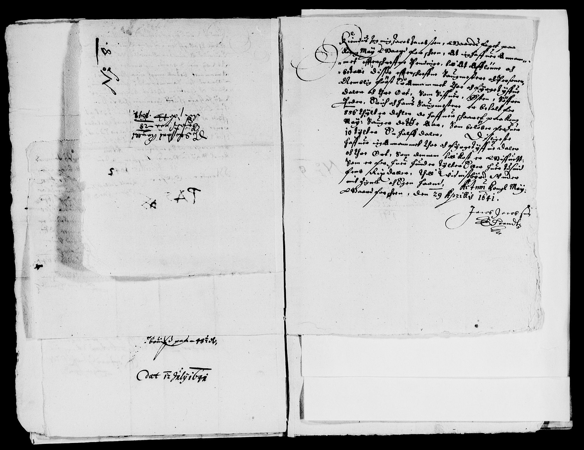 Rentekammeret inntil 1814, Reviderte regnskaper, Lensregnskaper, AV/RA-EA-5023/R/Rb/Rbp/L0025: Bratsberg len, 1640-1641