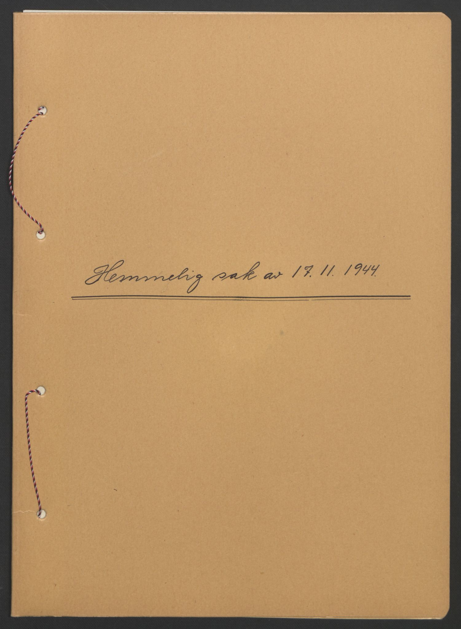 NS-administrasjonen 1940-1945 (Statsrådsekretariatet, de kommisariske statsråder mm), AV/RA-S-4279/D/Db/L0111/0003: Saker fra krigsårene / Journal, 1940-1945, s. 187