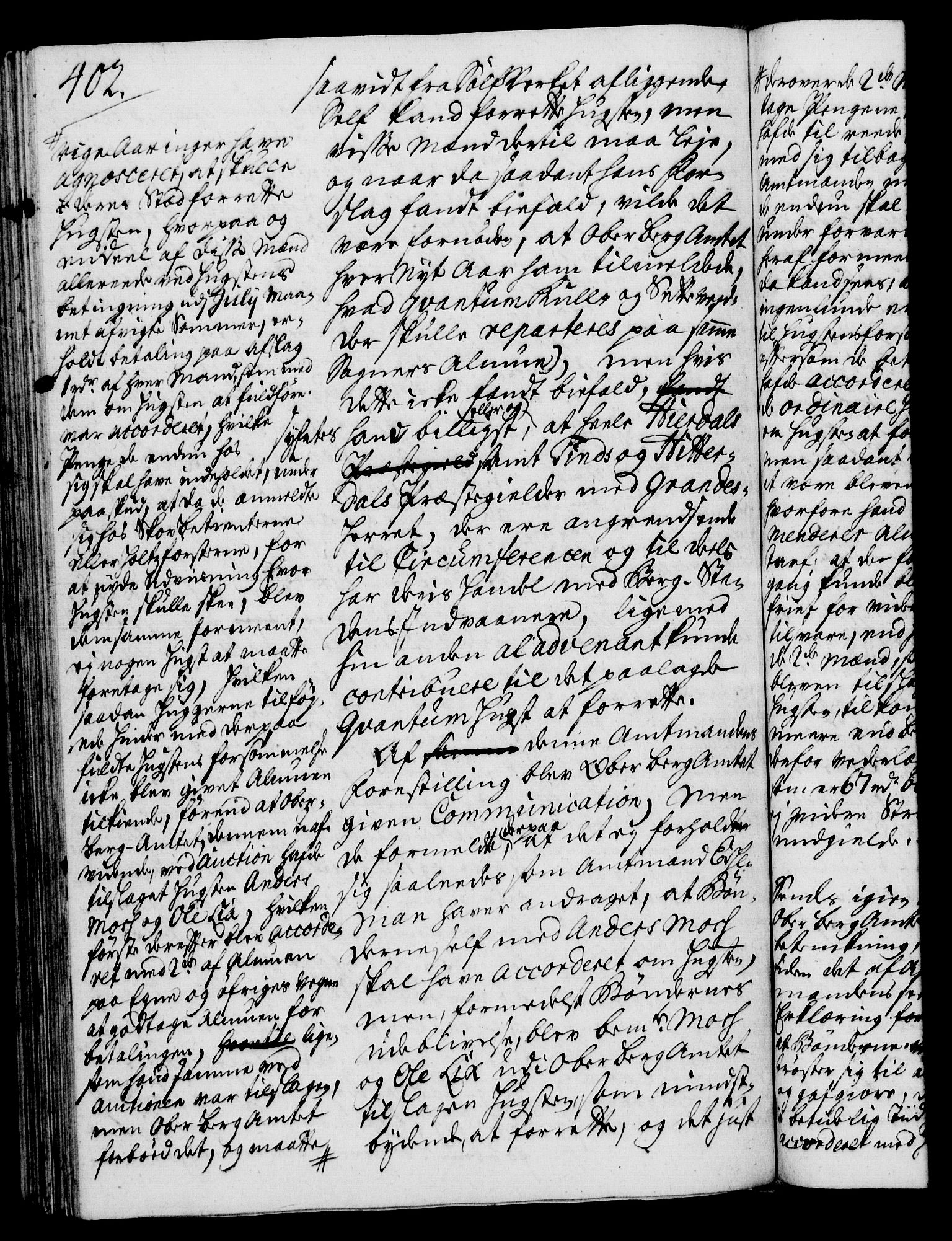 Rentekammeret, Kammerkanselliet, RA/EA-3111/G/Gh/Gha/L0020: Norsk ekstraktmemorialprotokoll (merket RK 53.65), 1738-1739, s. 402