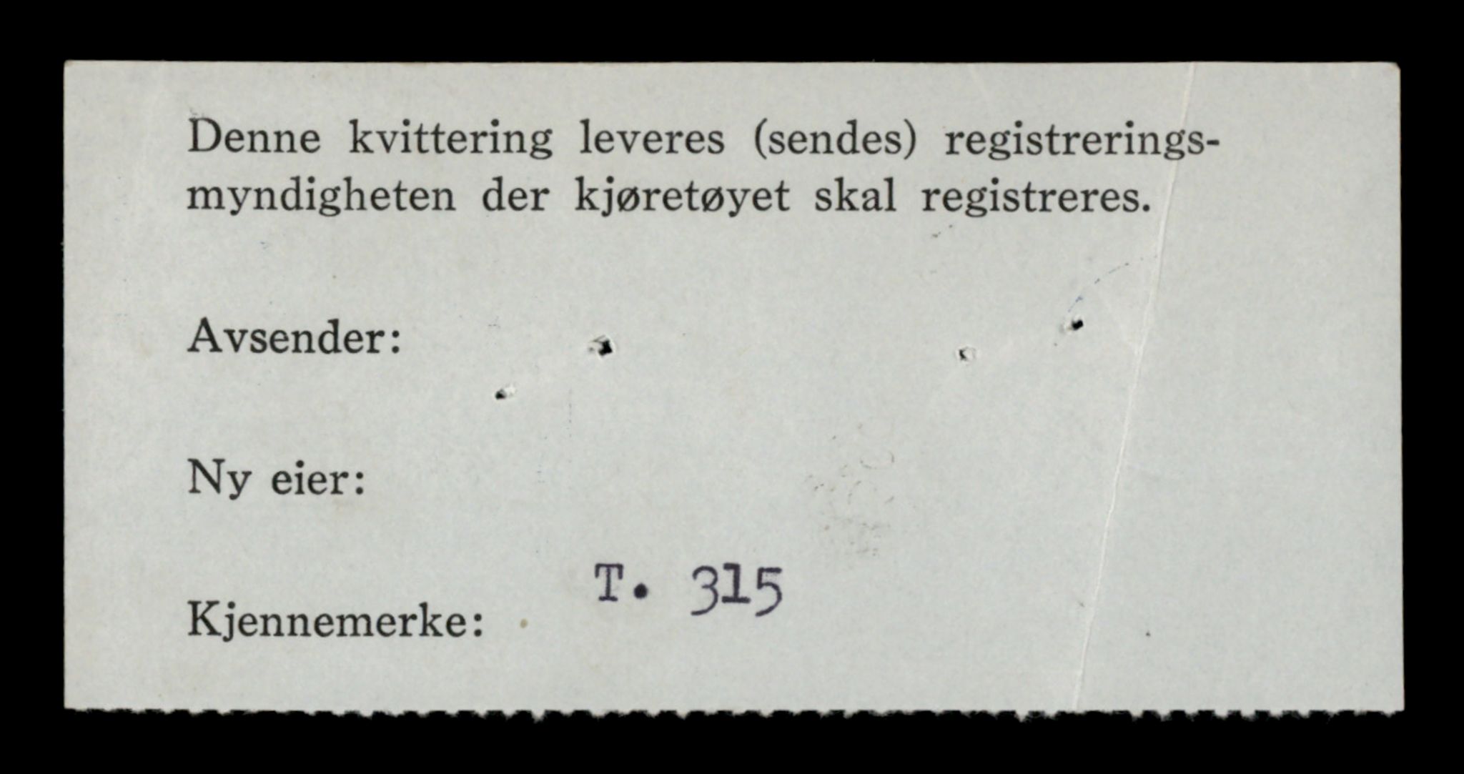 Møre og Romsdal vegkontor - Ålesund trafikkstasjon, SAT/A-4099/F/Fe/L0003: Registreringskort for kjøretøy T 232 - T 340, 1927-1998, s. 3007