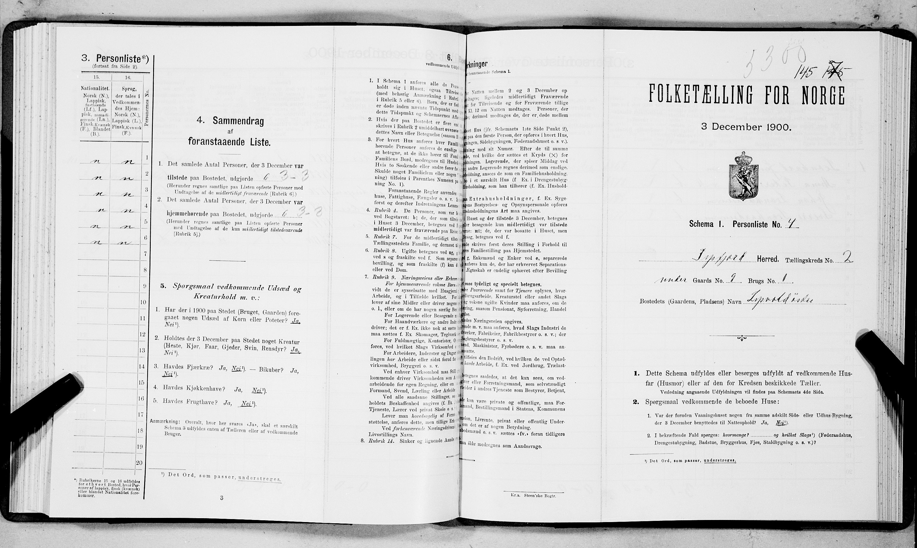 SAT, Folketelling 1900 for 1850 Tysfjord herred, 1900, s. 158