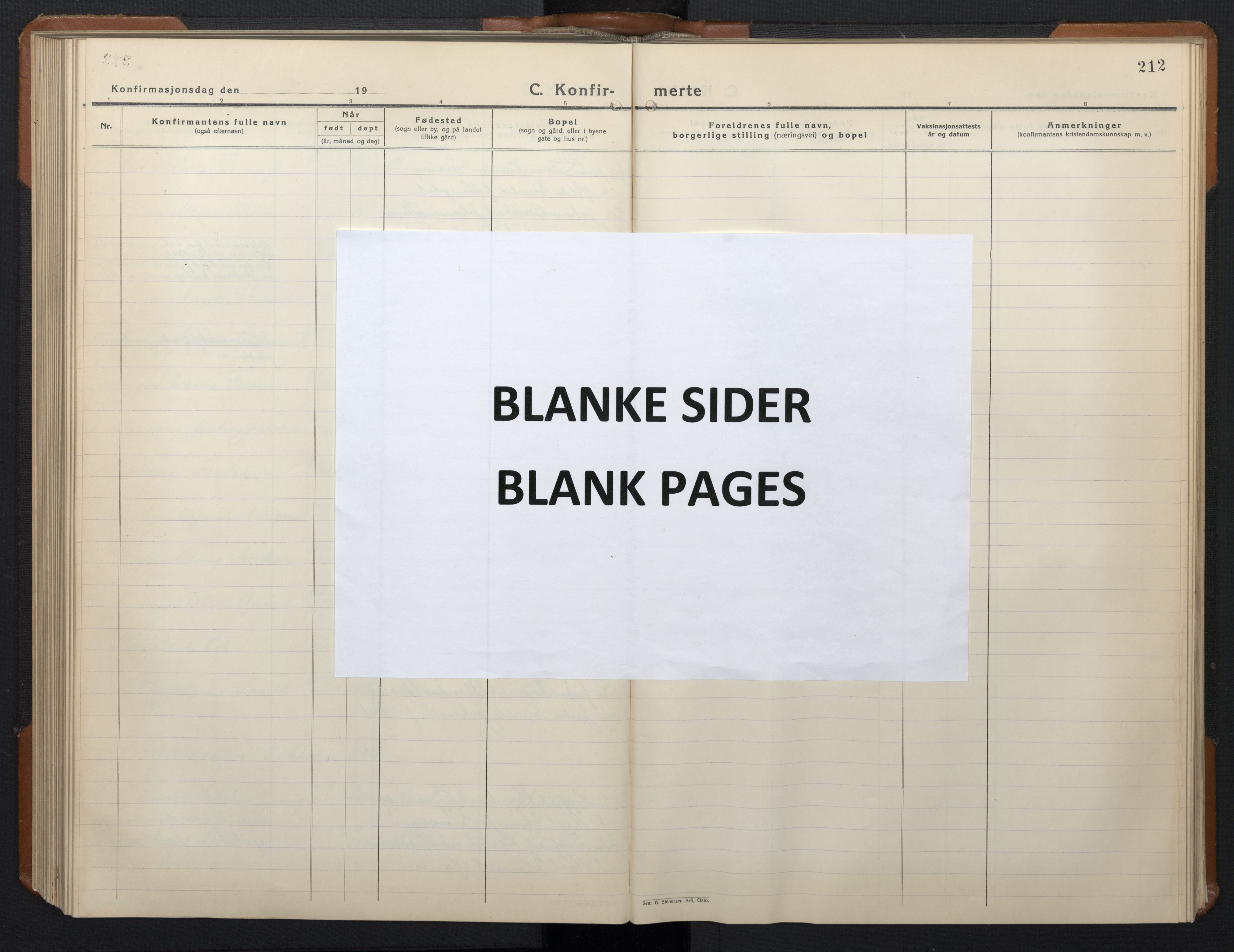 Ministerialprotokoller, klokkerbøker og fødselsregistre - Sør-Trøndelag, SAT/A-1456/657/L0718: Klokkerbok nr. 657C05, 1923-1948, s. 212