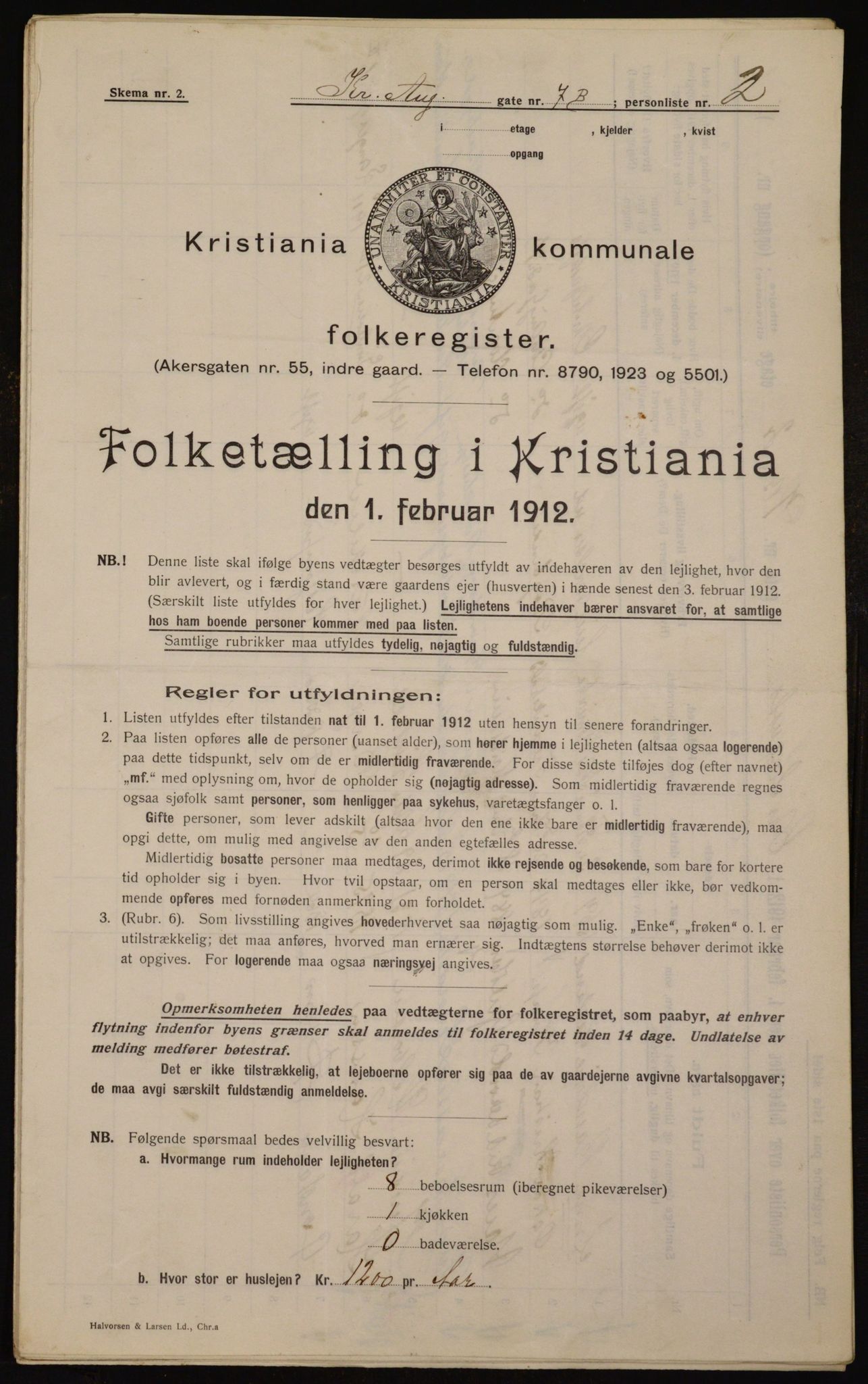 OBA, Kommunal folketelling 1.2.1912 for Kristiania, 1912, s. 54241