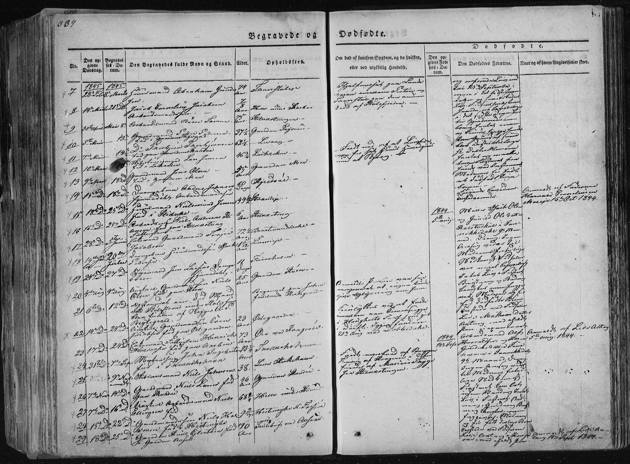 Sannidal kirkebøker, AV/SAKO-A-296/F/Fa/L0006: Ministerialbok nr. 6, 1831-1847, s. 339