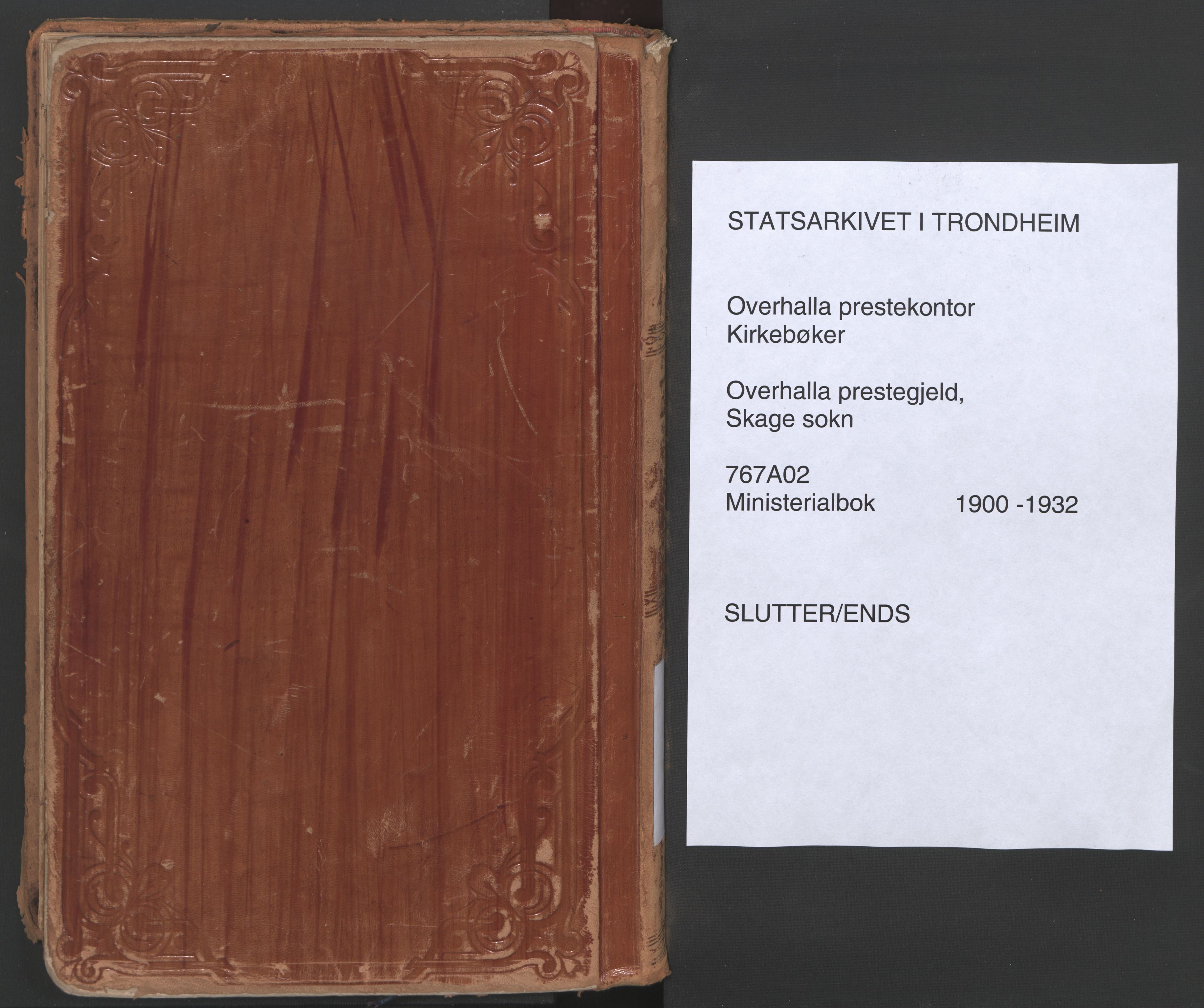 Ministerialprotokoller, klokkerbøker og fødselsregistre - Nord-Trøndelag, SAT/A-1458/766/L0564: Ministerialbok nr. 767A02, 1900-1932