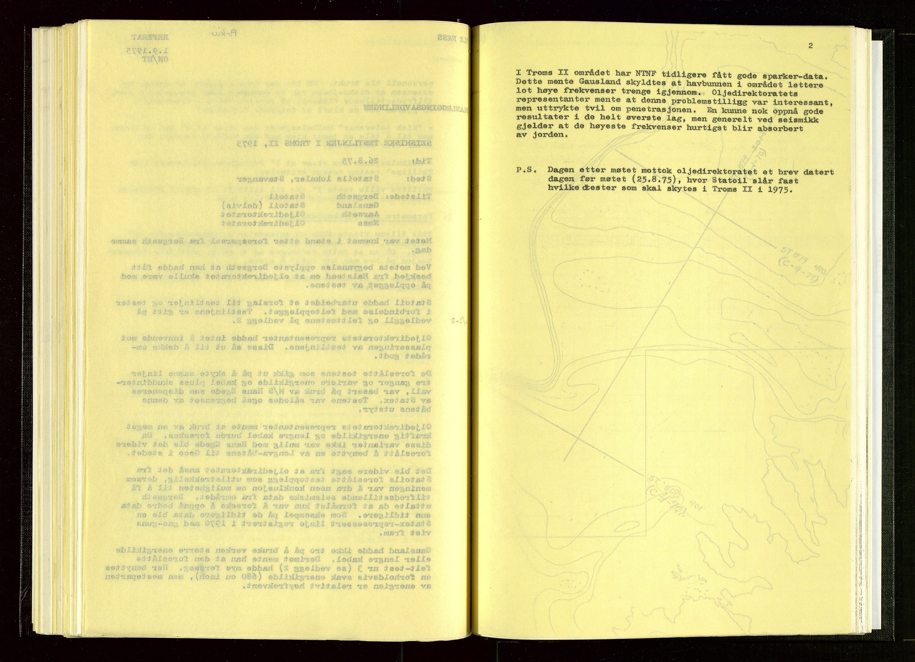 Oljedirektoratet, AV/SAST-A-101366/Aa/L0006: Referatprotokoller, 1975