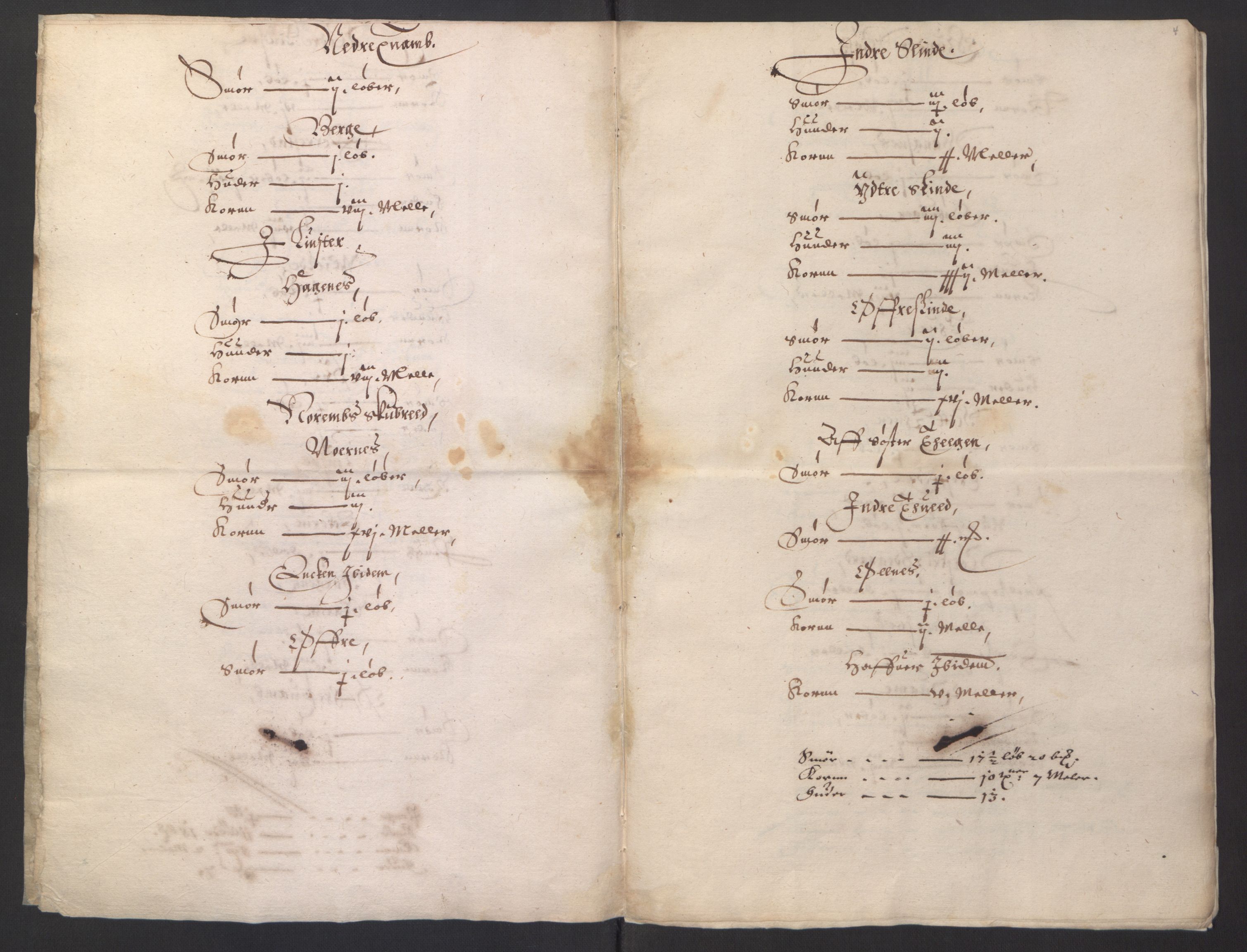 Stattholderembetet 1572-1771, AV/RA-EA-2870/Ek/L0007/0001: Jordebøker til utlikning av rosstjeneste 1624-1626: / Adelsjordebøker, 1624-1625, s. 307