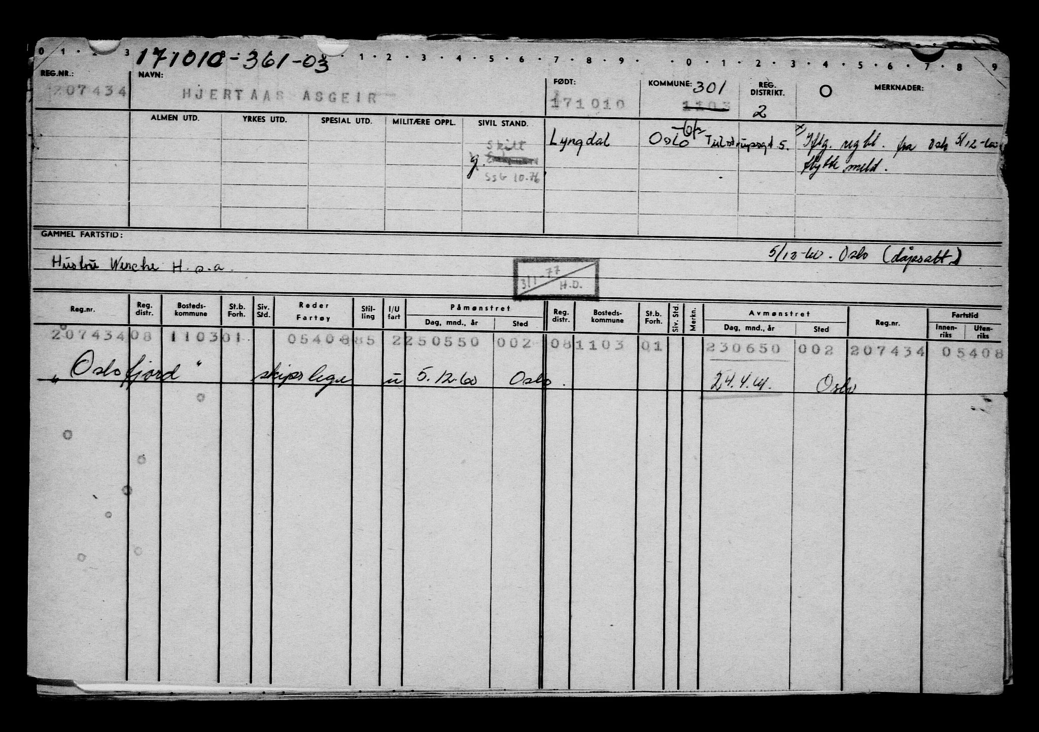 Direktoratet for sjømenn, AV/RA-S-3545/G/Gb/L0092: Hovedkort, 1910, s. 254