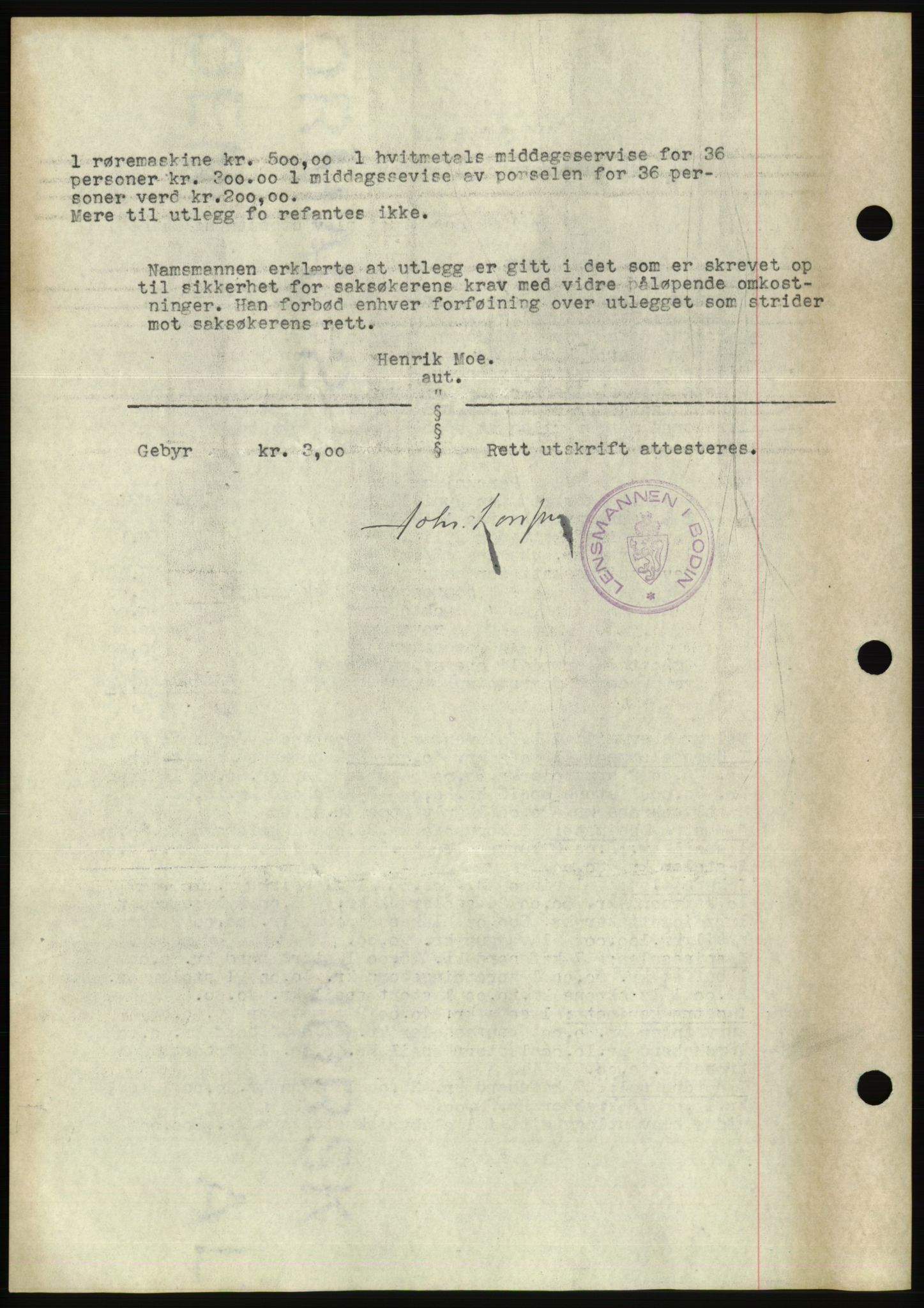 Bodø sorenskriveri, SAT/A-0022/1/2/2c/L0012: Pantebok nr. 3, 1933-1934, Tingl.dato: 06.05.1933