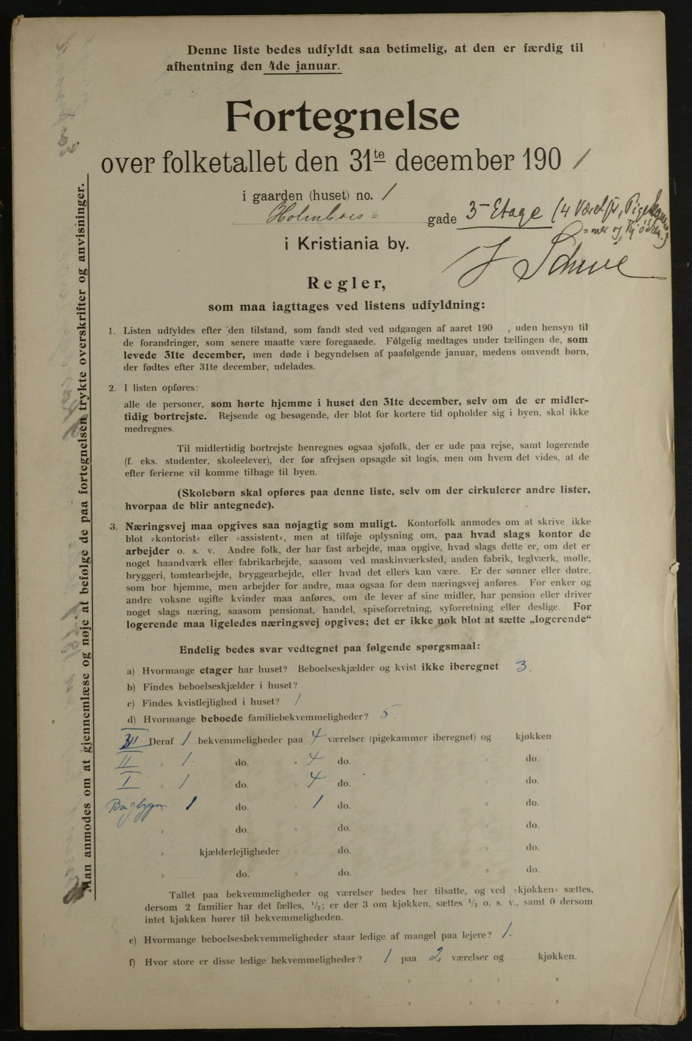OBA, Kommunal folketelling 31.12.1901 for Kristiania kjøpstad, 1901, s. 6433