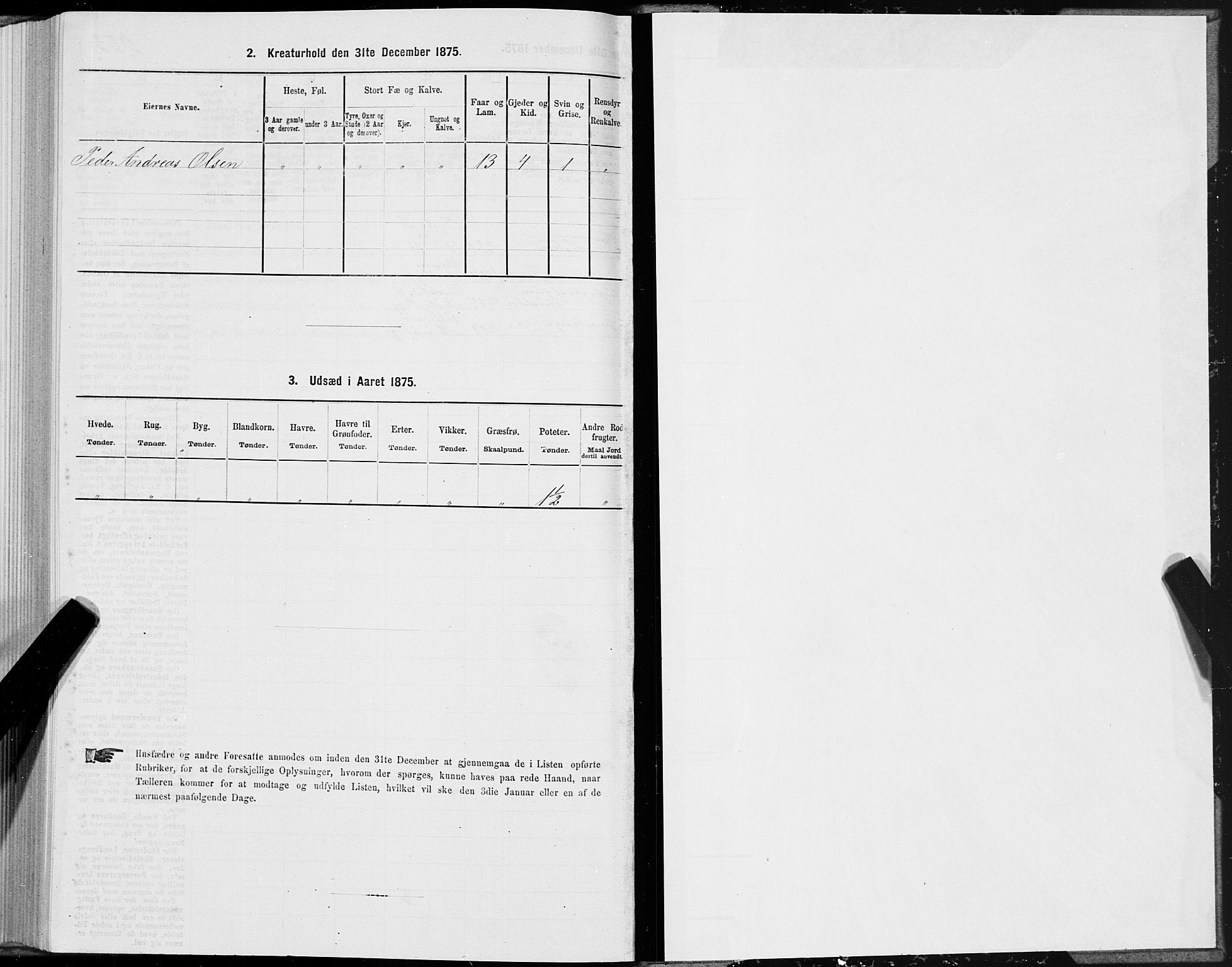 SAT, Folketelling 1875 for 1817P Tjøtta prestegjeld, 1875