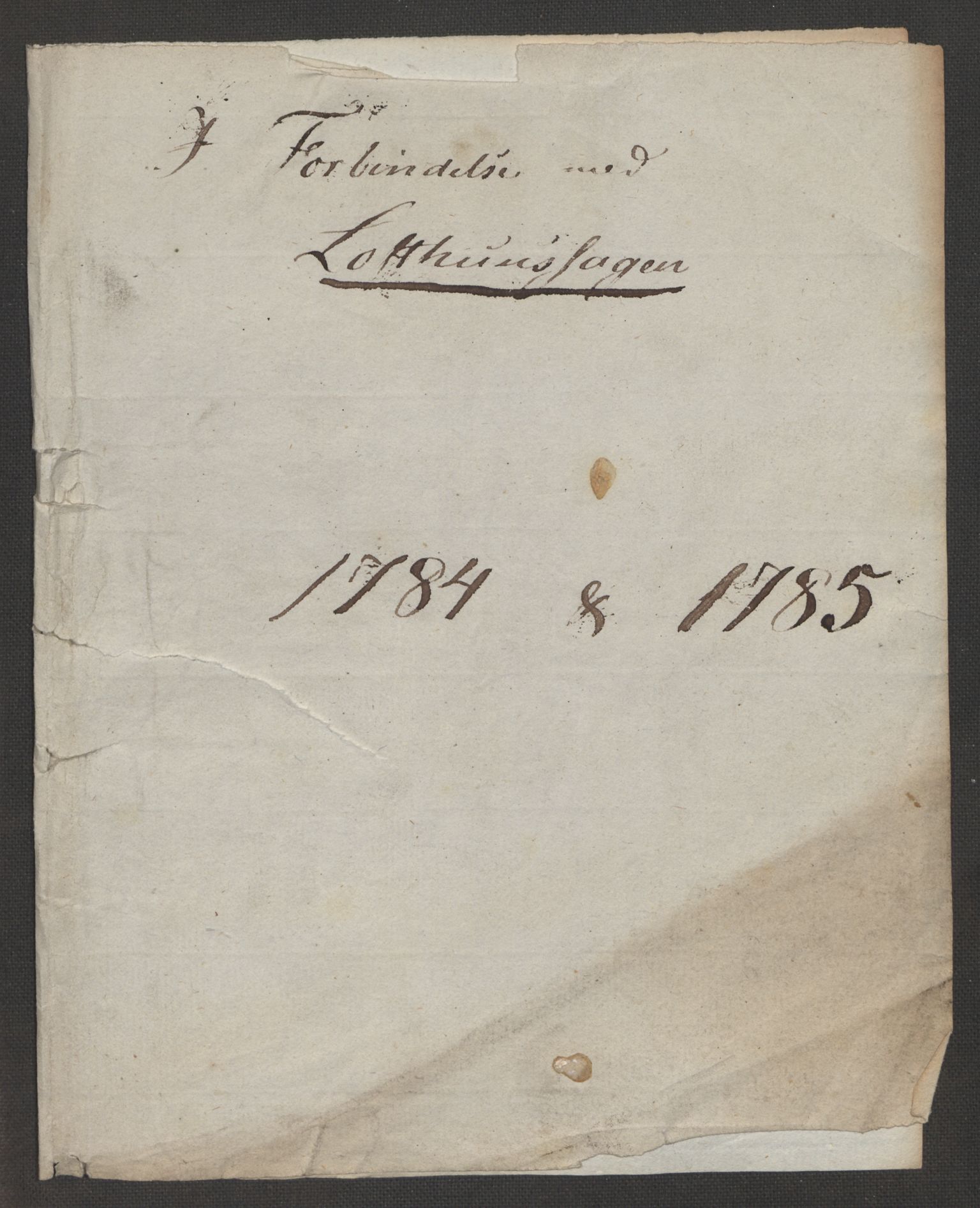 Danske Kanselli, Skapsaker, RA/EA-4061/F/L0095: Skap 16, pakke 7 I, 1785-1786, s. 44