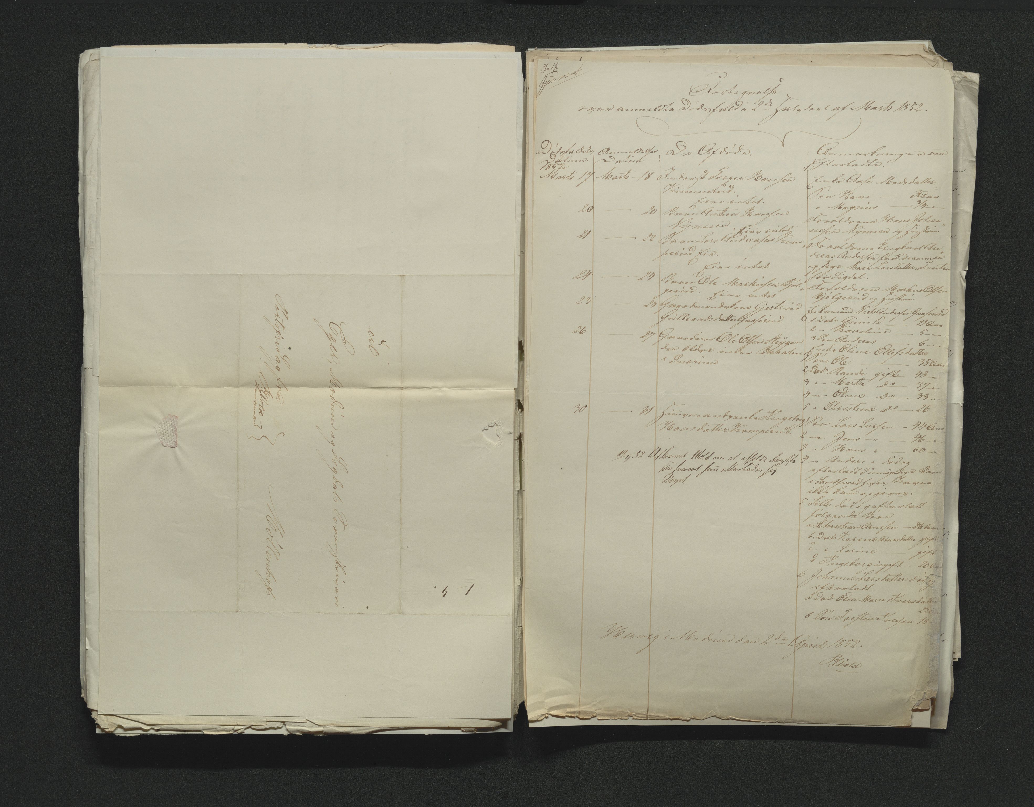Eiker, Modum og Sigdal sorenskriveri, AV/SAKO-A-123/H/Ha/Hab/L0008: Dødsfallsmeldinger, 1850-1853