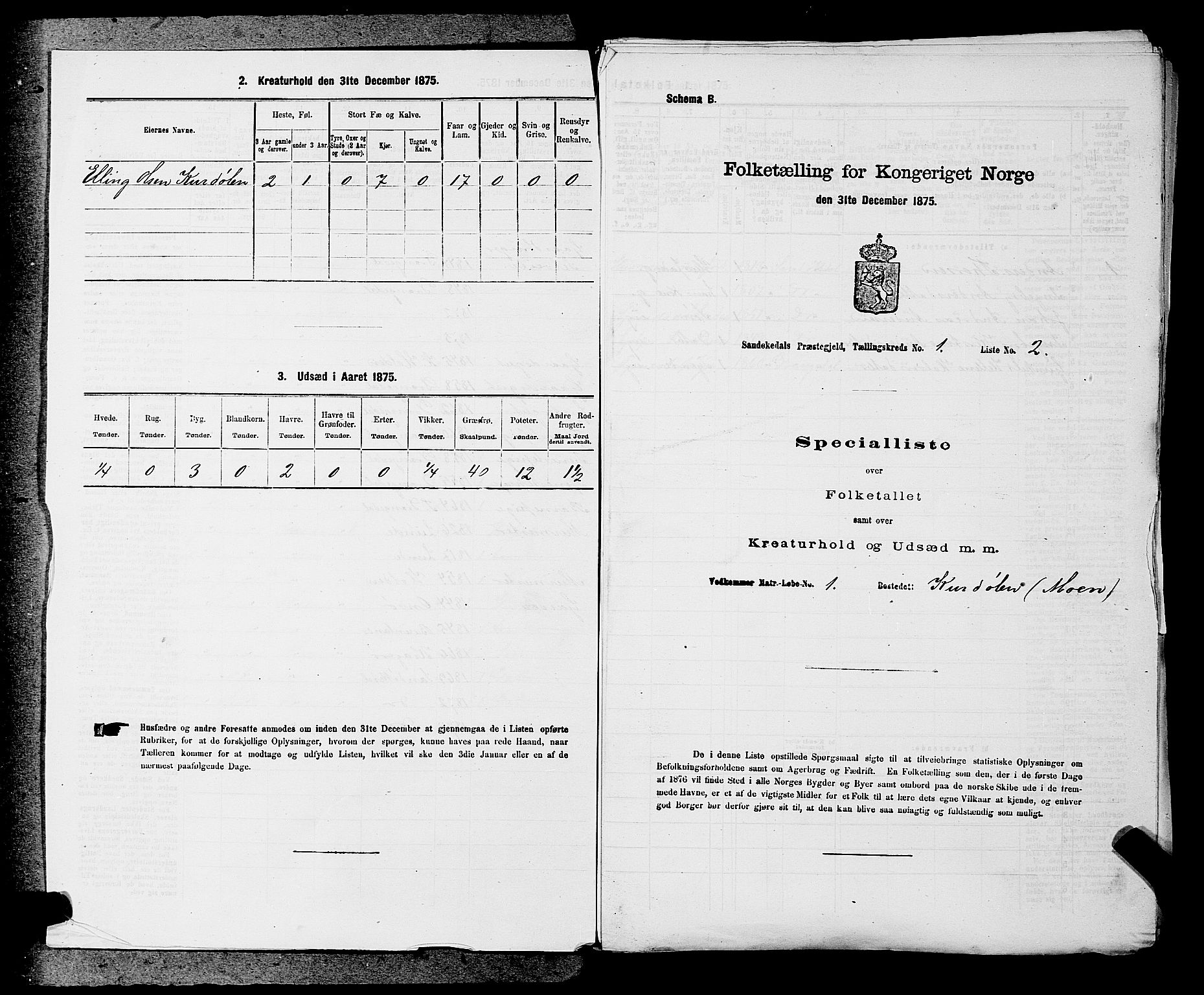 SAKO, Folketelling 1875 for 0816P Sannidal prestegjeld, 1875, s. 134