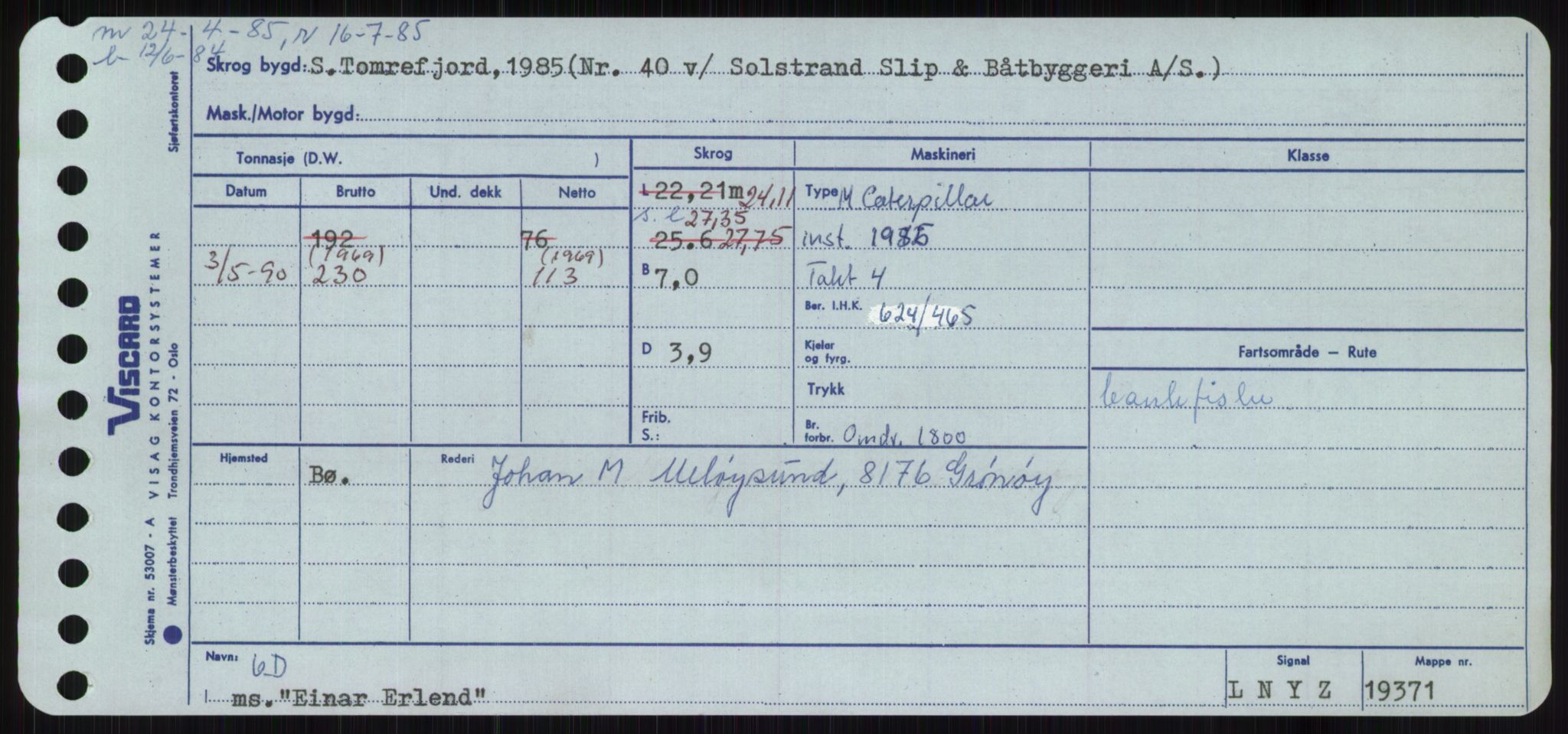 Sjøfartsdirektoratet med forløpere, Skipsmålingen, AV/RA-S-1627/H/Ha/L0002/0001: Fartøy, Eik-Hill / Fartøy, Eik-F, s. 17