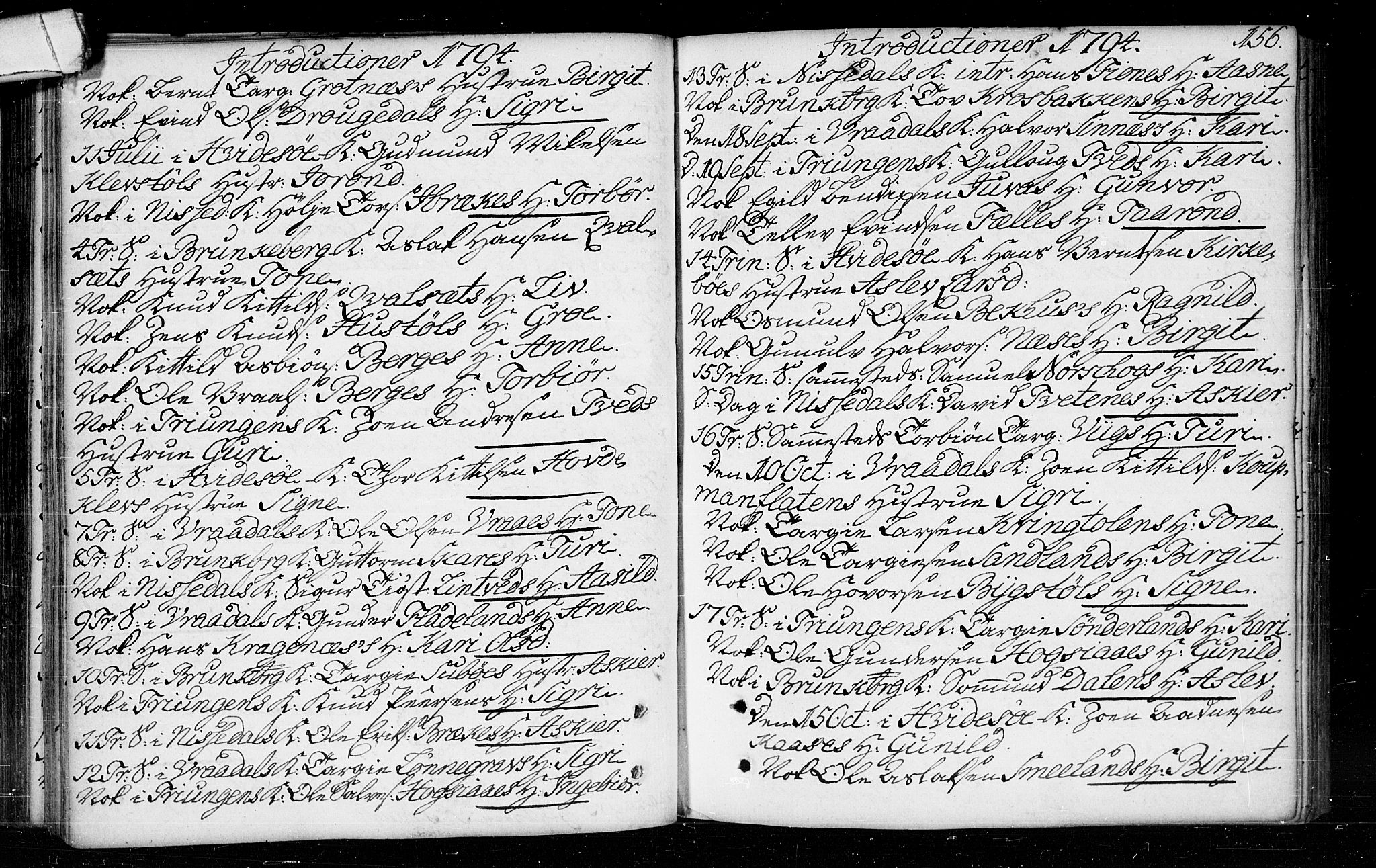 Kviteseid kirkebøker, SAKO/A-276/F/Fa/L0003: Ministerialbok nr. I 3, 1787-1799, s. 156