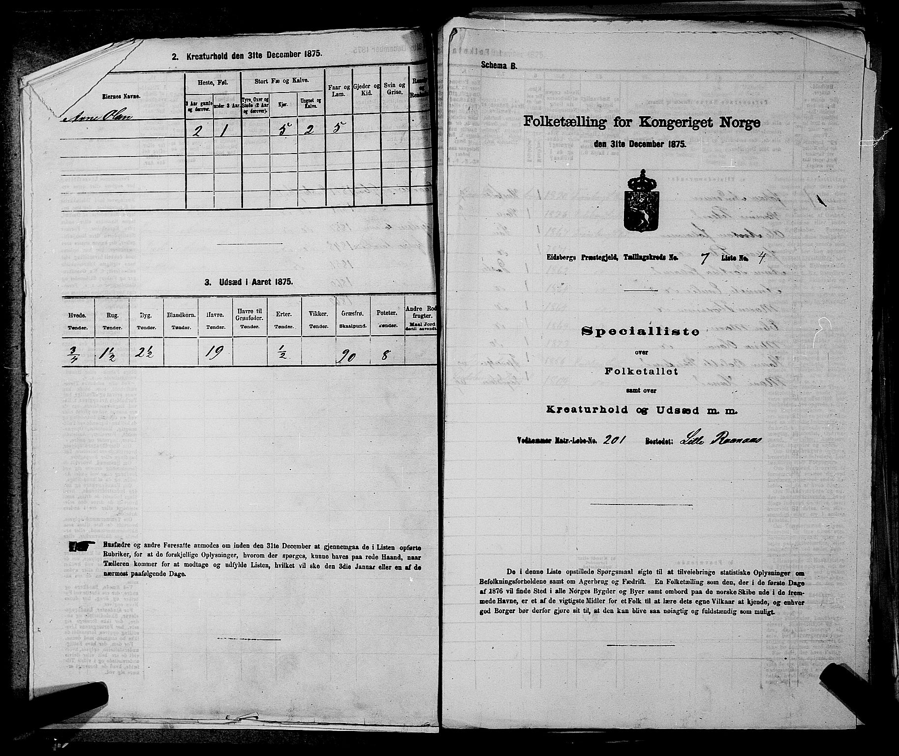 RA, Folketelling 1875 for 0125P Eidsberg prestegjeld, 1875, s. 1363