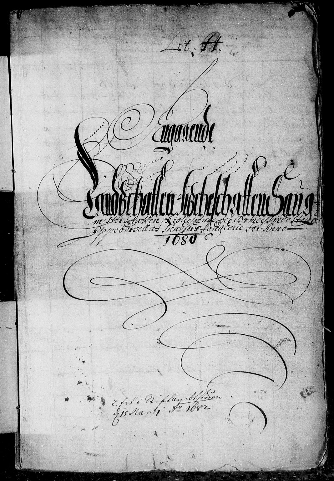 Rentekammeret inntil 1814, Reviderte regnskaper, Stiftamtstueregnskaper, Bergen stiftamt, RA/EA-6043/R/Rc/L0058: Bergen stiftamt, 1680