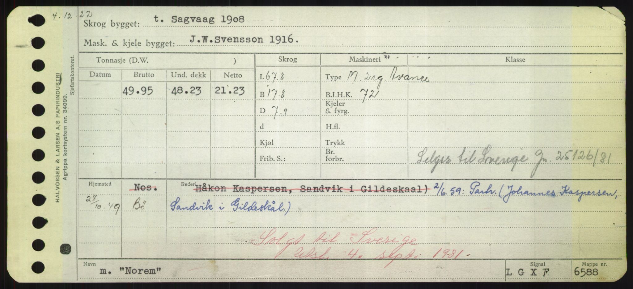 Sjøfartsdirektoratet med forløpere, Skipsmålingen, AV/RA-S-1627/H/Hd/L0026: Fartøy, N-Norhol, s. 611