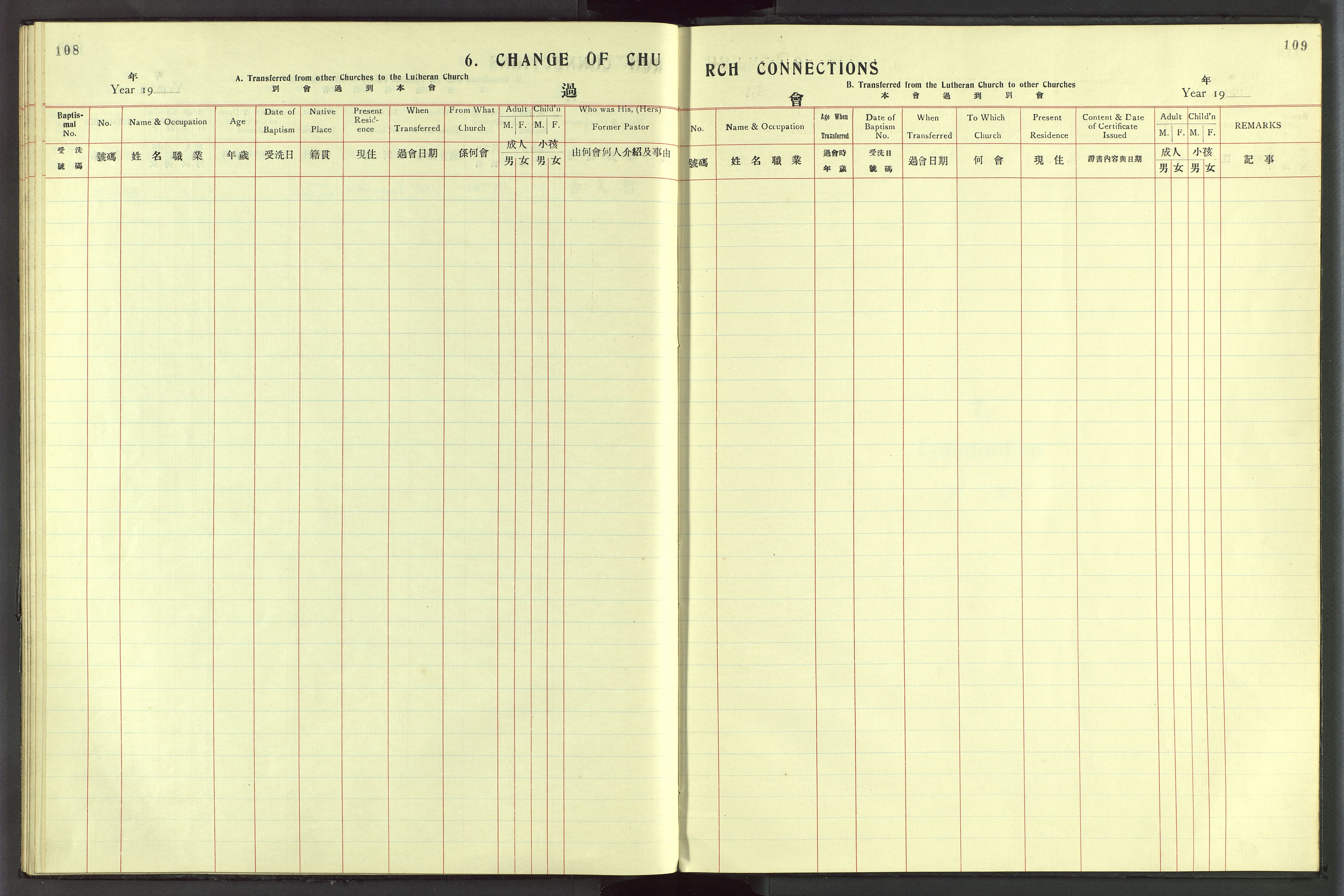 Det Norske Misjonsselskap - utland - Kina (Hunan), VID/MA-A-1065/Dm/L0054: Ministerialbok nr. 92, 1909-1948, s. 108-109