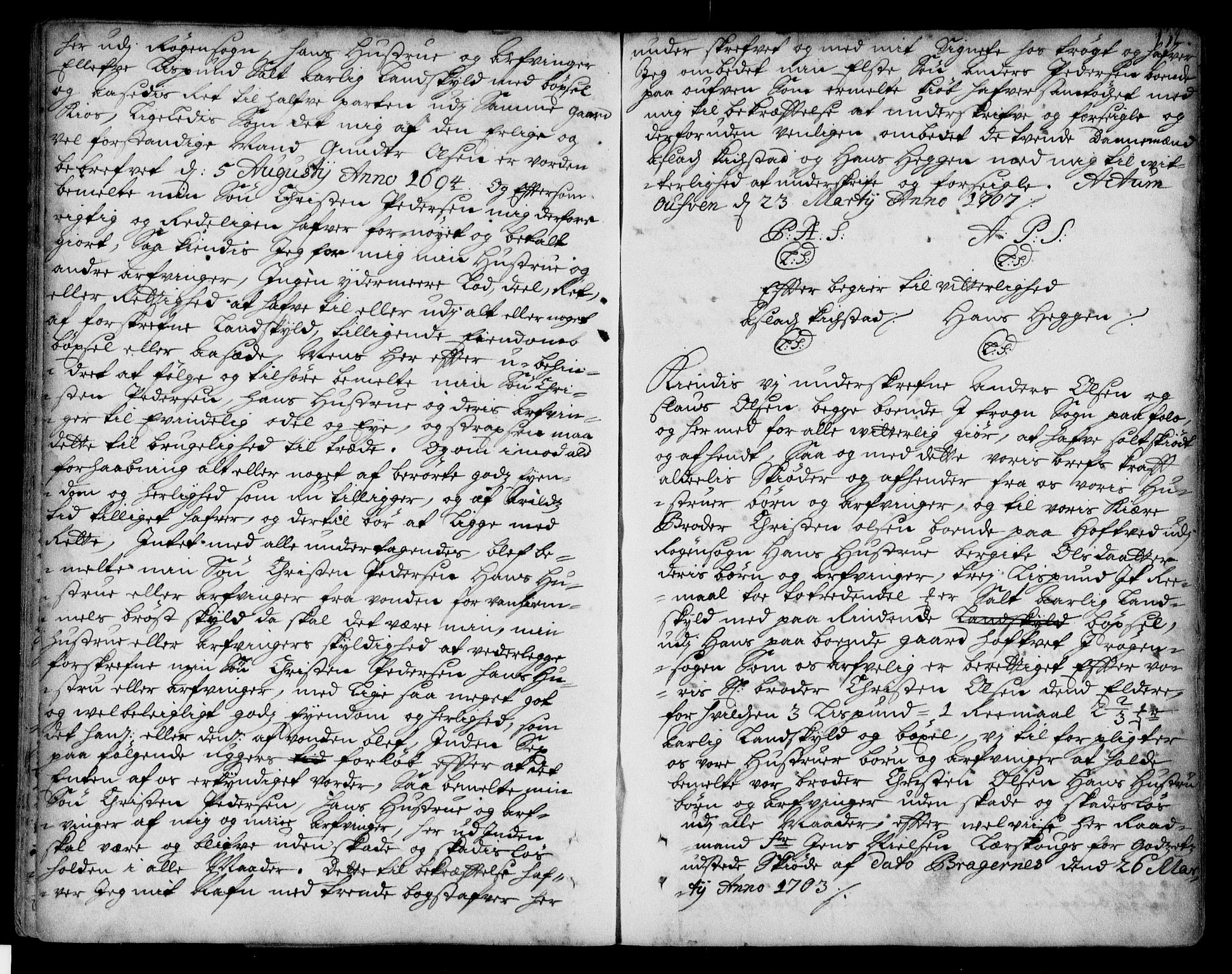 Lier, Røyken og Hurum sorenskriveri, SAKO/A-89/G/Ga/Gaa/L0001: Pantebok nr. I, 1701-1725, s. 134