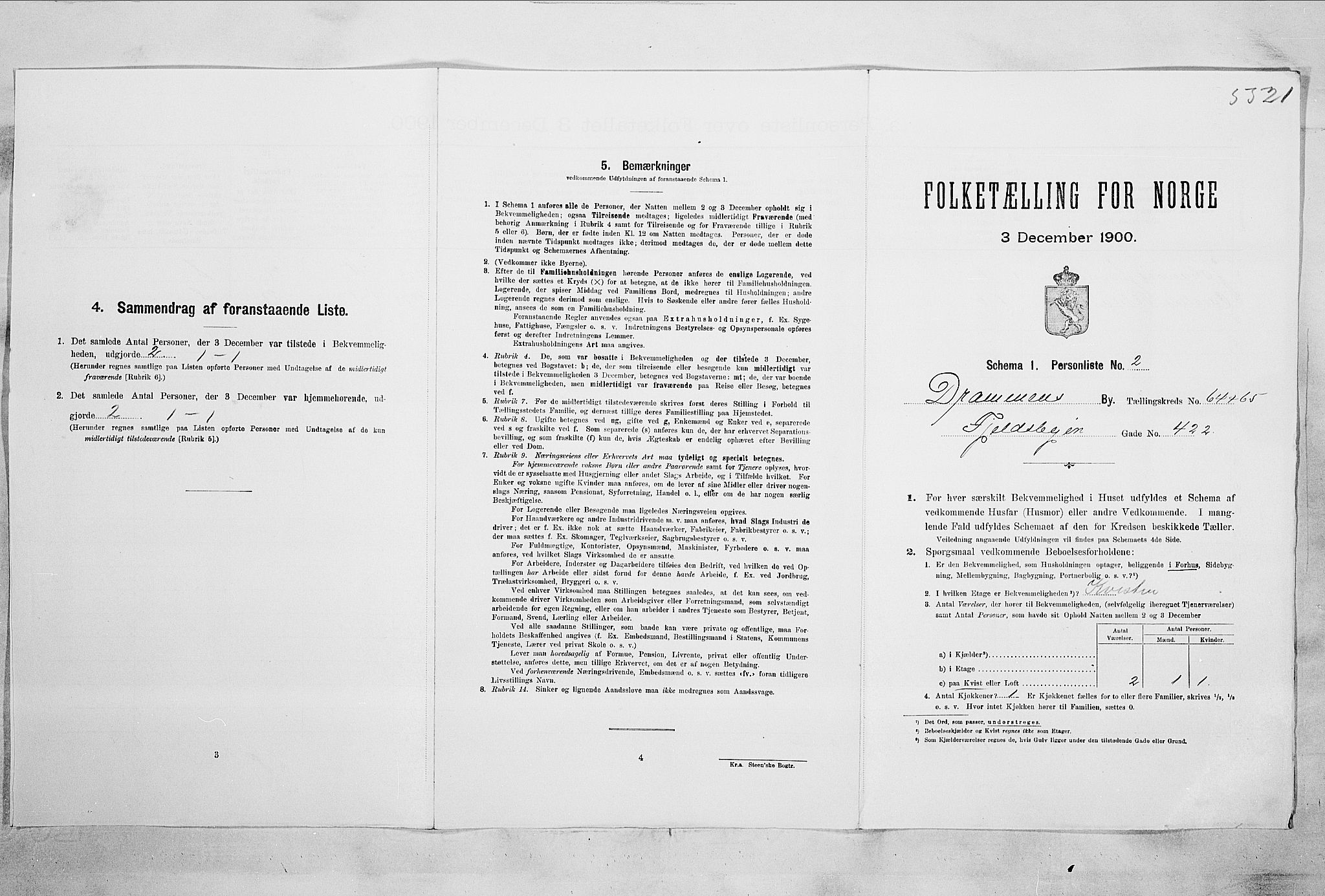 RA, Folketelling 1900 for 0602 Drammen kjøpstad, 1900, s. 11102