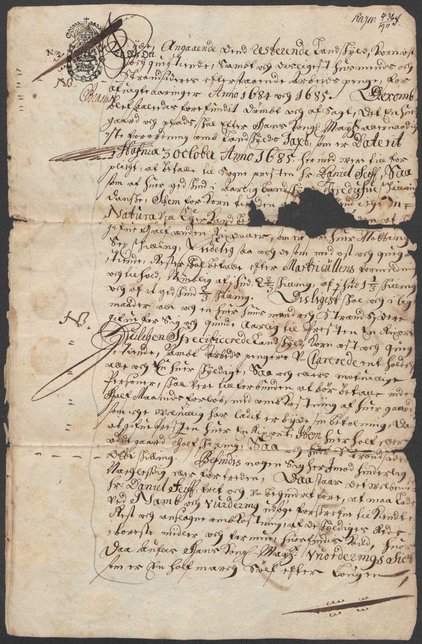 Riksarkivets diplomsamling, AV/RA-EA-5965/F15/L0031: Prestearkiv - Aust-Agder, Vest-Agder og Rogaland, 1575-1768, s. 8