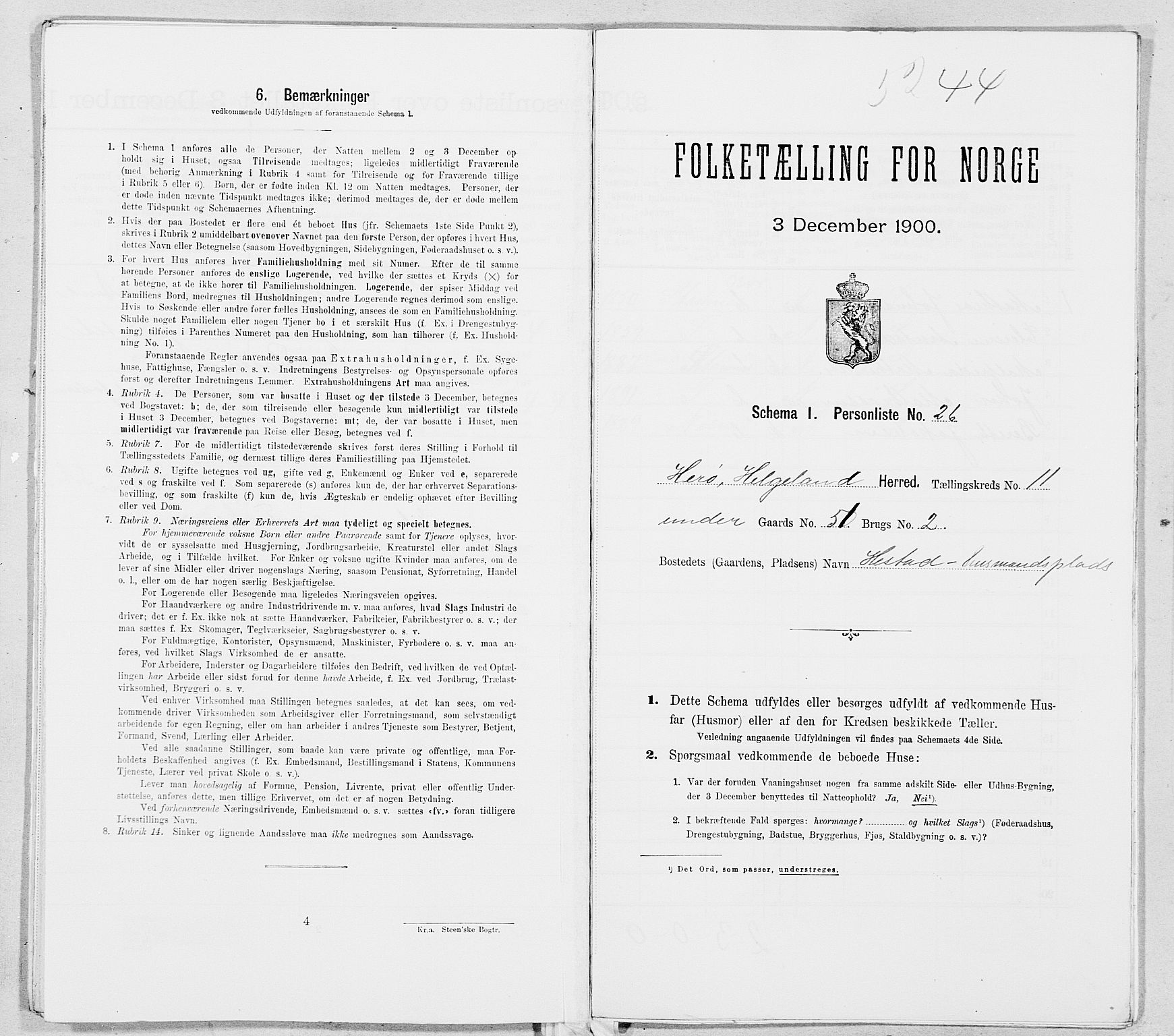 SAT, Folketelling 1900 for 1818 Herøy herred, 1900, s. 1070