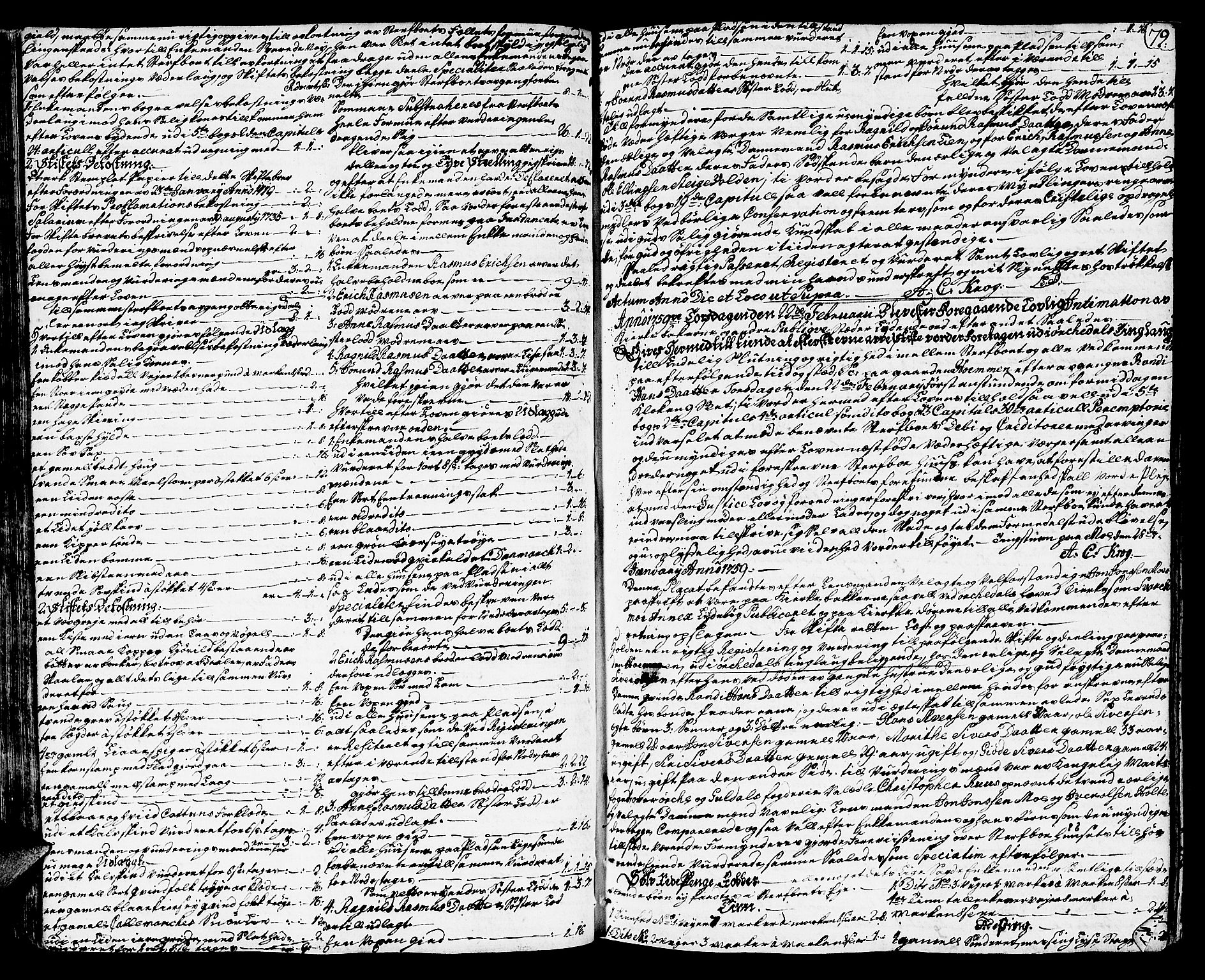 Orkdal sorenskriveri, SAT/A-4169/1/3/3Aa/L0006: Skifteprotokoller, 1756-1766, s. 78b-79a