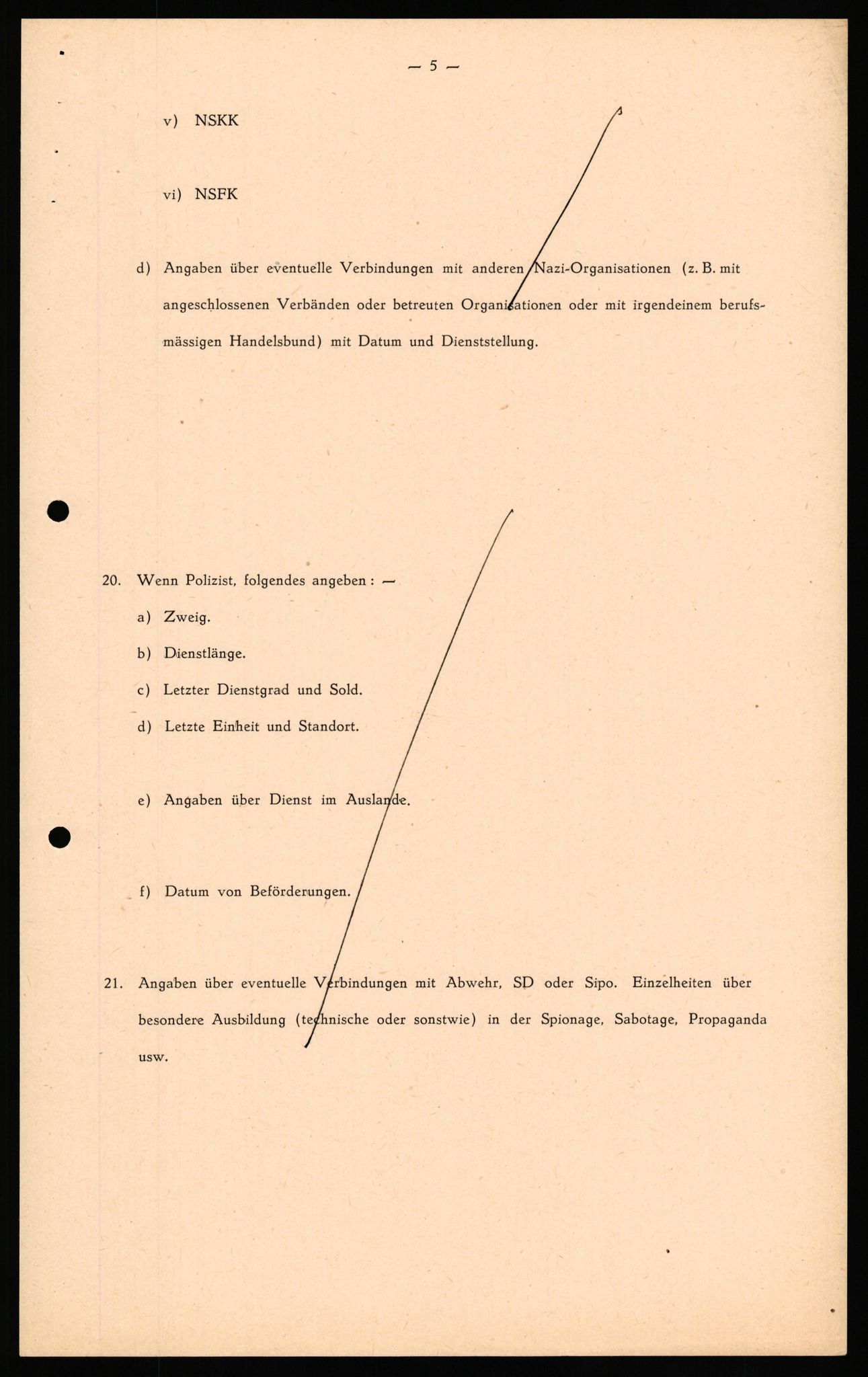 Forsvaret, Forsvarets overkommando II, AV/RA-RAFA-3915/D/Db/L0039: CI Questionaires. Tyske okkupasjonsstyrker i Norge. Østerrikere., 1945-1946, s. 121