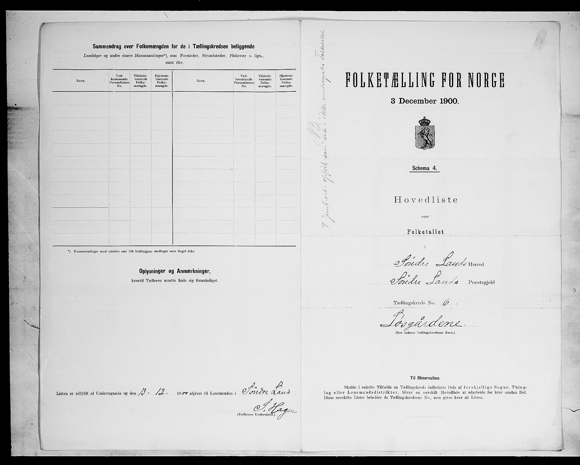 SAH, Folketelling 1900 for 0536 Søndre Land herred, 1900, s. 37