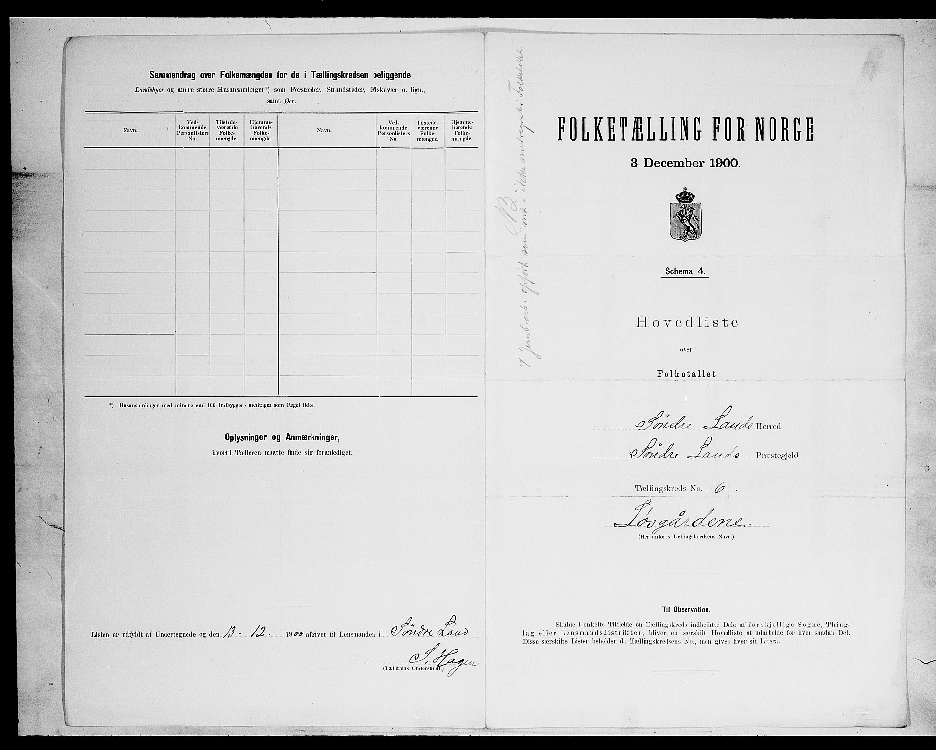 SAH, Folketelling 1900 for 0536 Søndre Land herred, 1900, s. 37