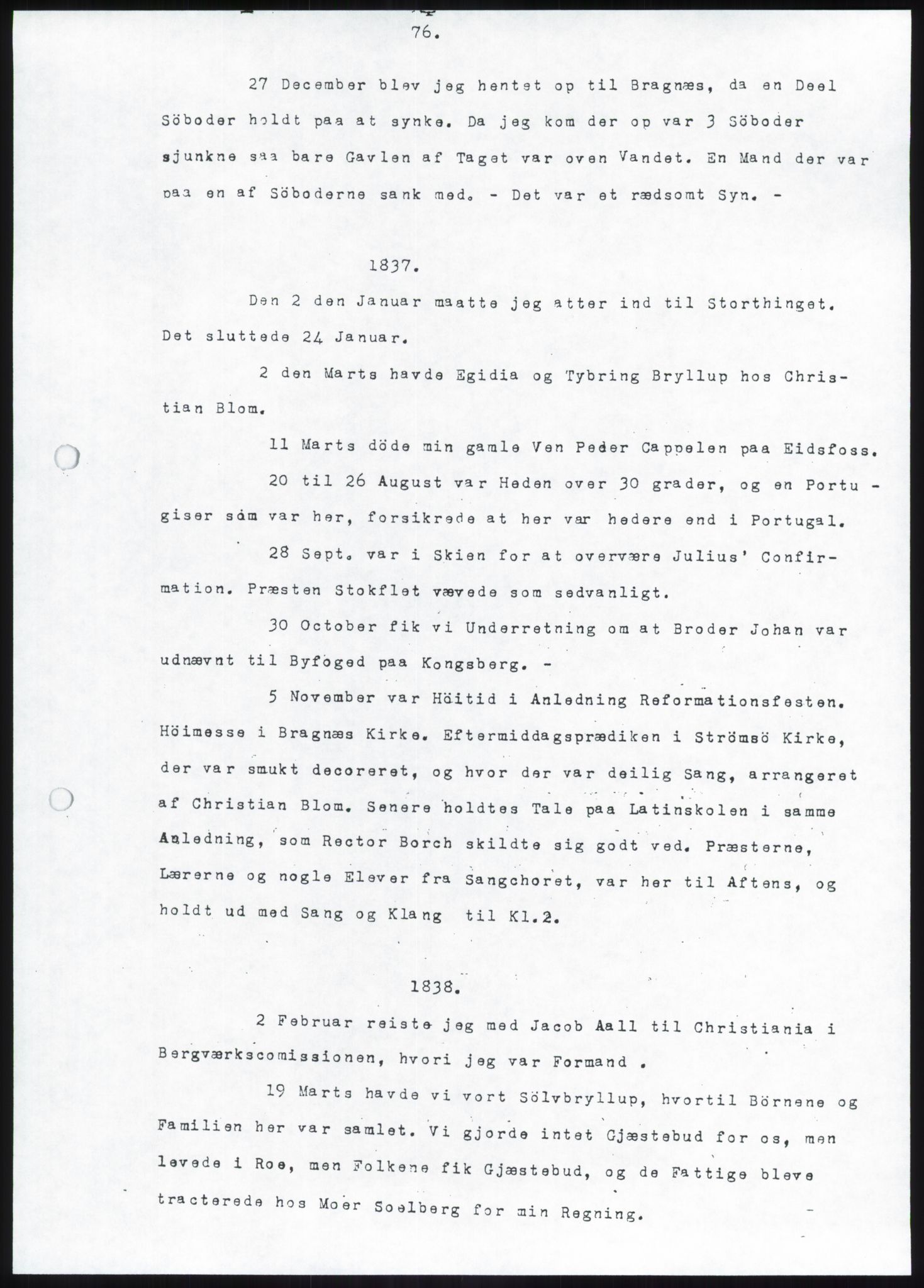 Blom, Gustav Peter, AV/RA-PA-0568/F/L0002/0002: Transkripsjoner, brev og manuskript / Transkripsjon av manuskript med G. P. Bloms erindringer, del B, C og D (ved Peter Julius Blom?), s. 11