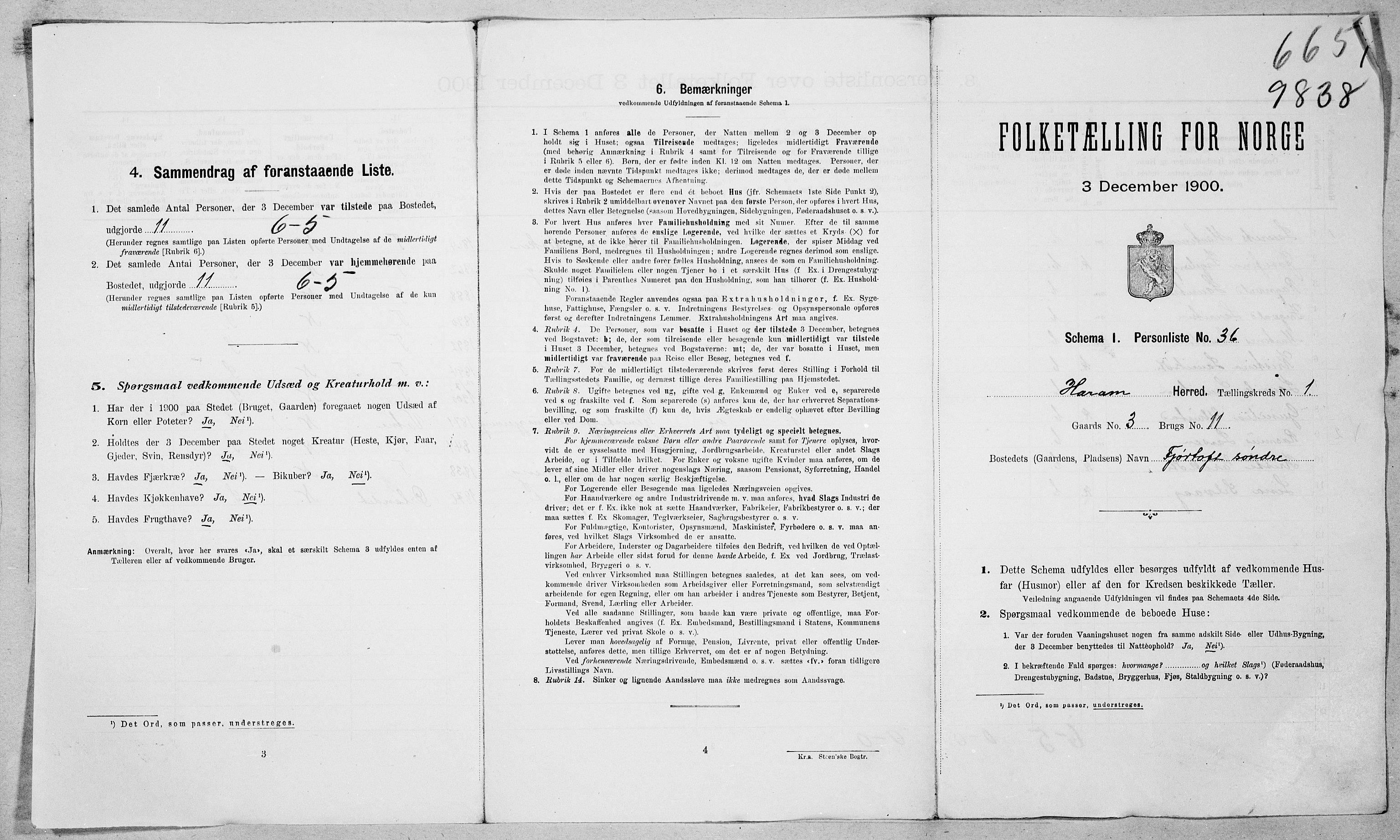 SAT, Folketelling 1900 for 1534 Haram herred, 1900, s. 18