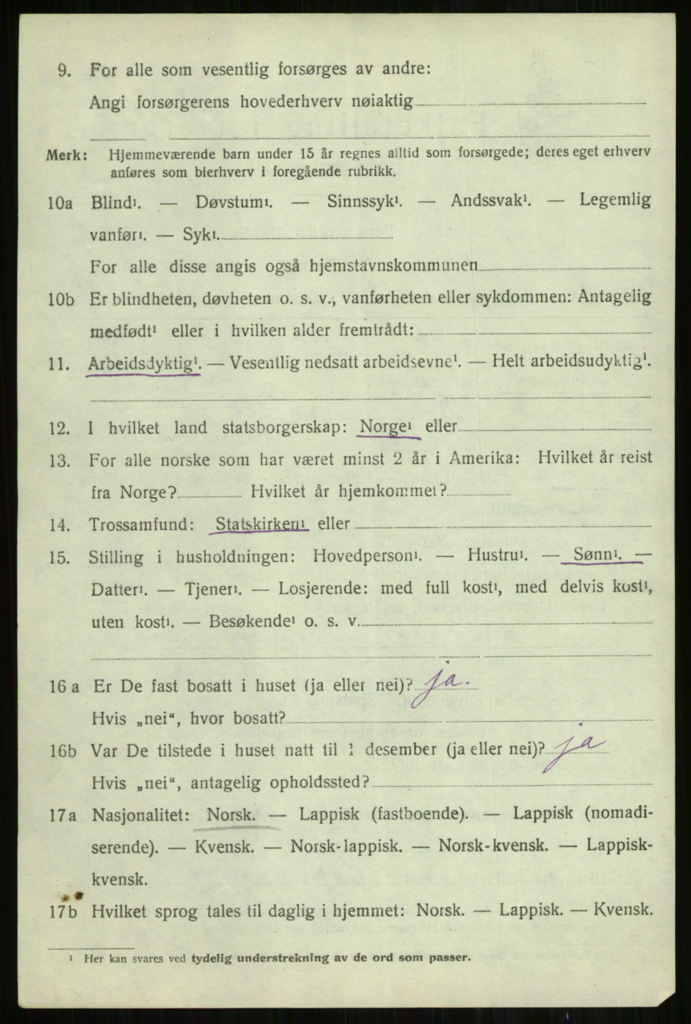 SATØ, Folketelling 1920 for 1941 Skjervøy herred, 1920, s. 2096