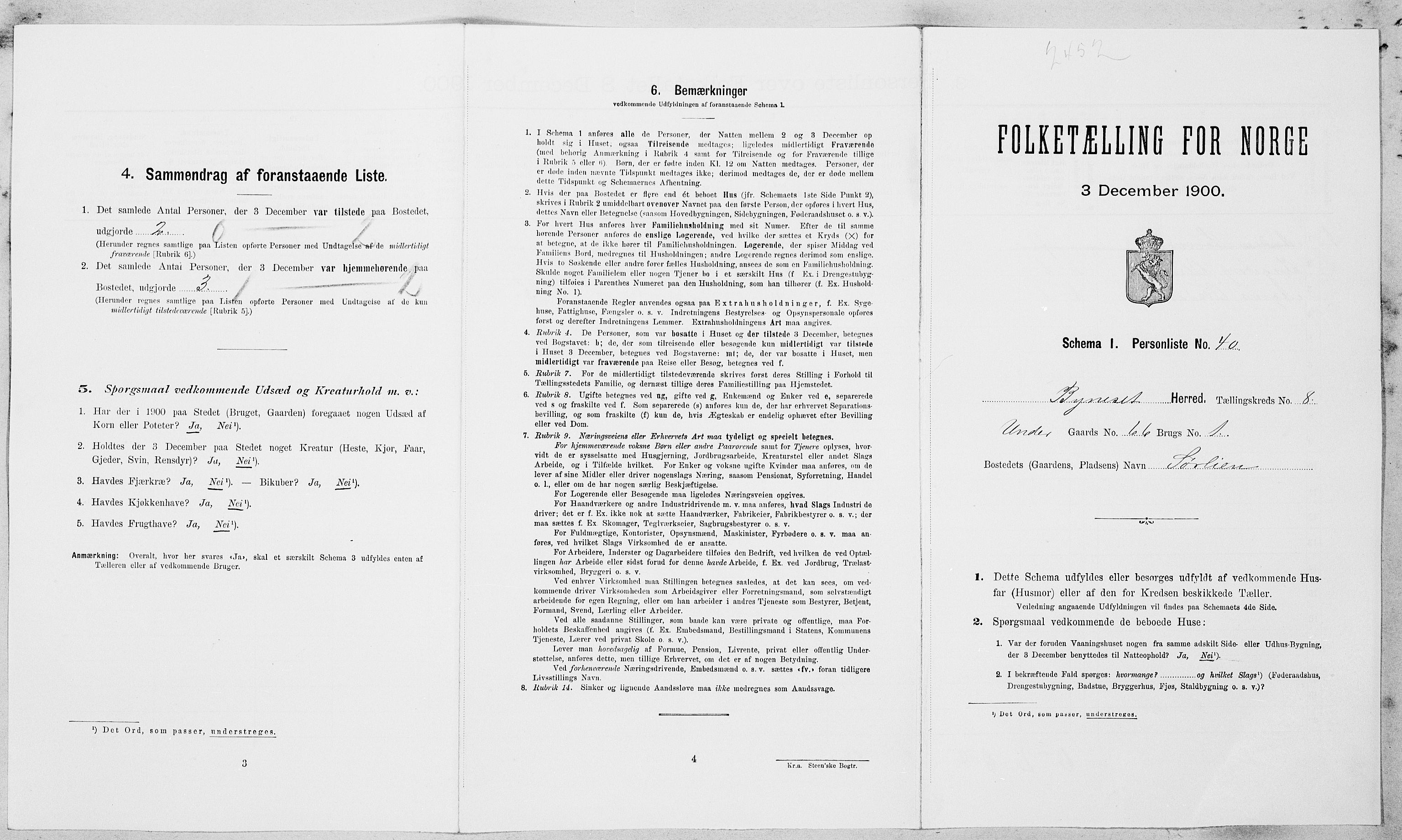 SAT, Folketelling 1900 for 1655 Byneset herred, 1900, s. 585