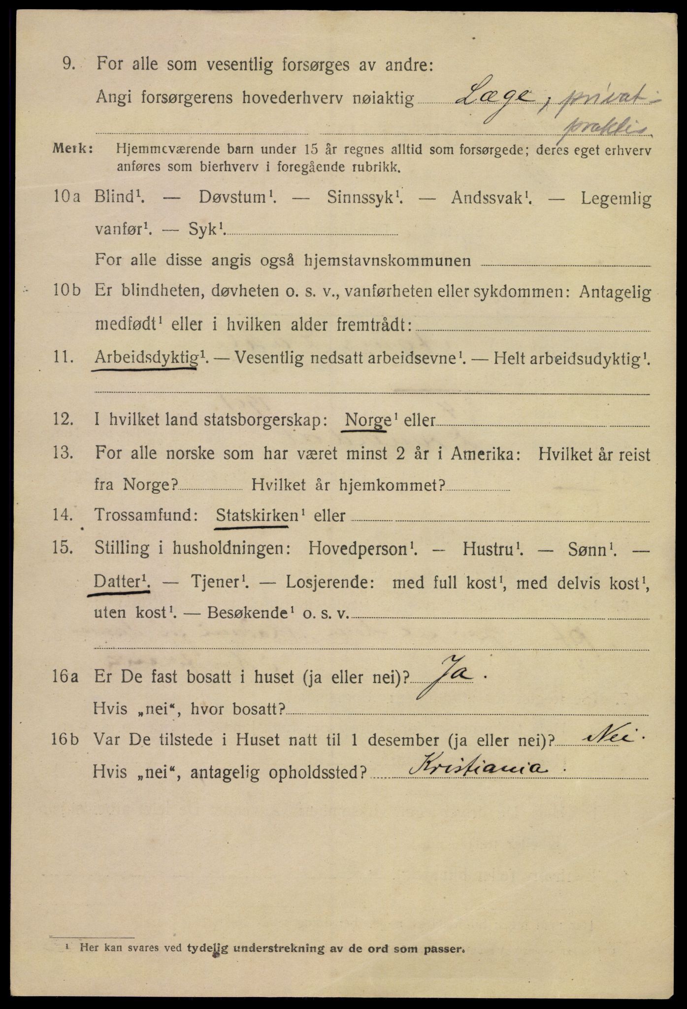 SAKO, Folketelling 1920 for 0801 Kragerø kjøpstad, 1920, s. 5364