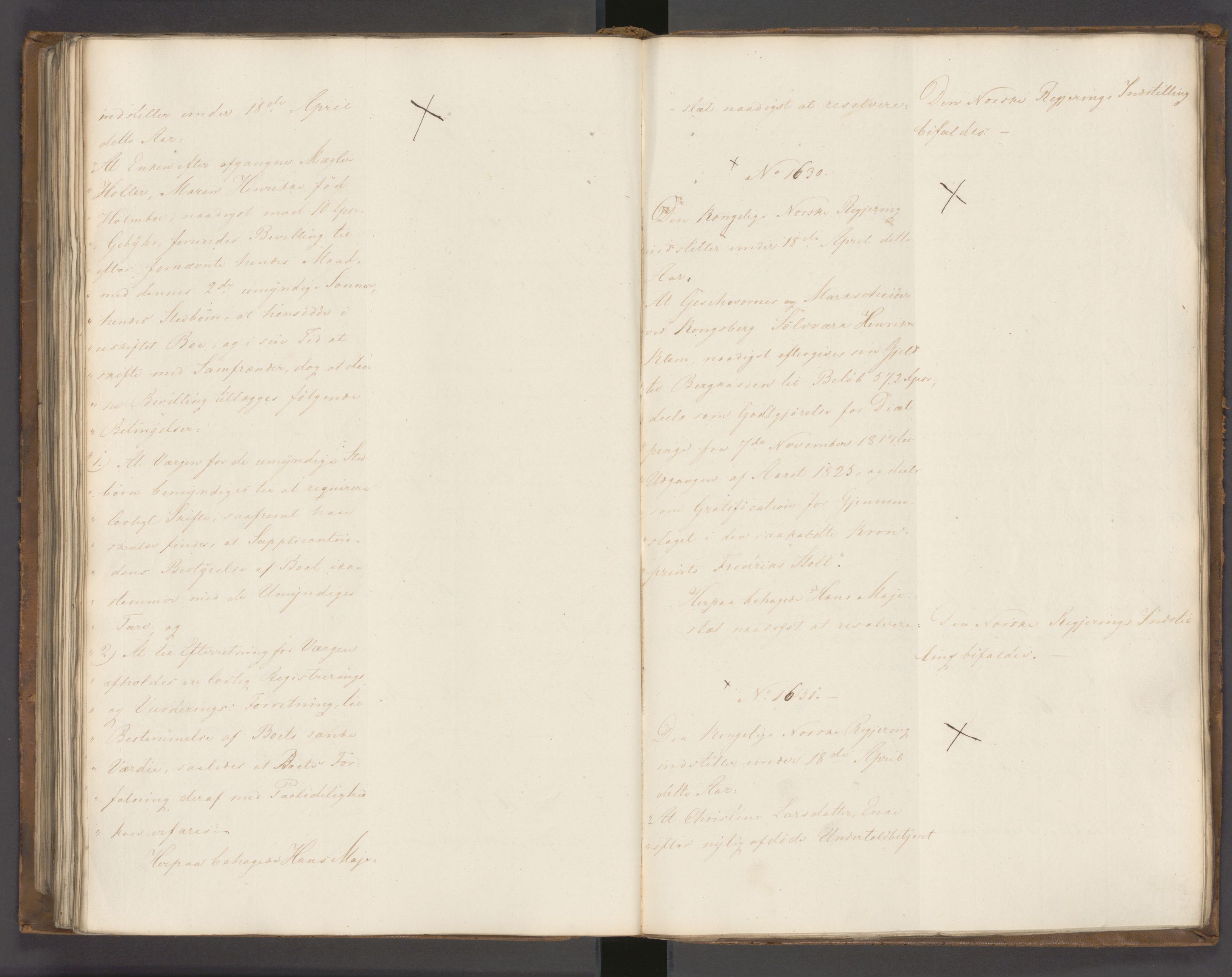Statsrådssekretariatet, AV/RA-S-1001/A/Ab/L0022: Kgl. res. nr. 1210-1721, 1. halvår, 1826